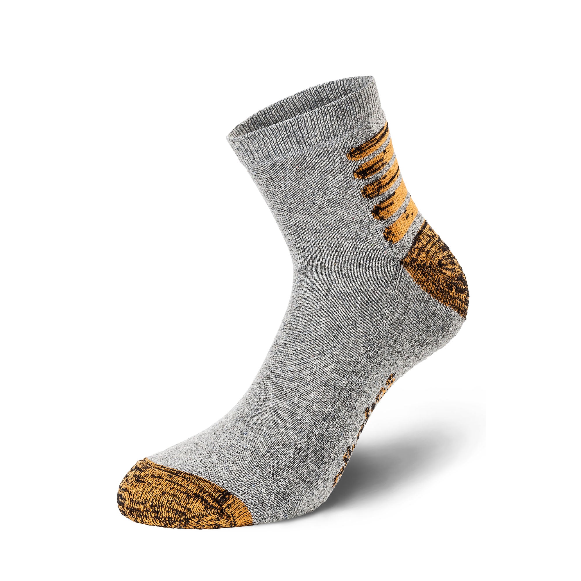 BISLEY Control Trio Arbeitssocke grau Seitenansicht