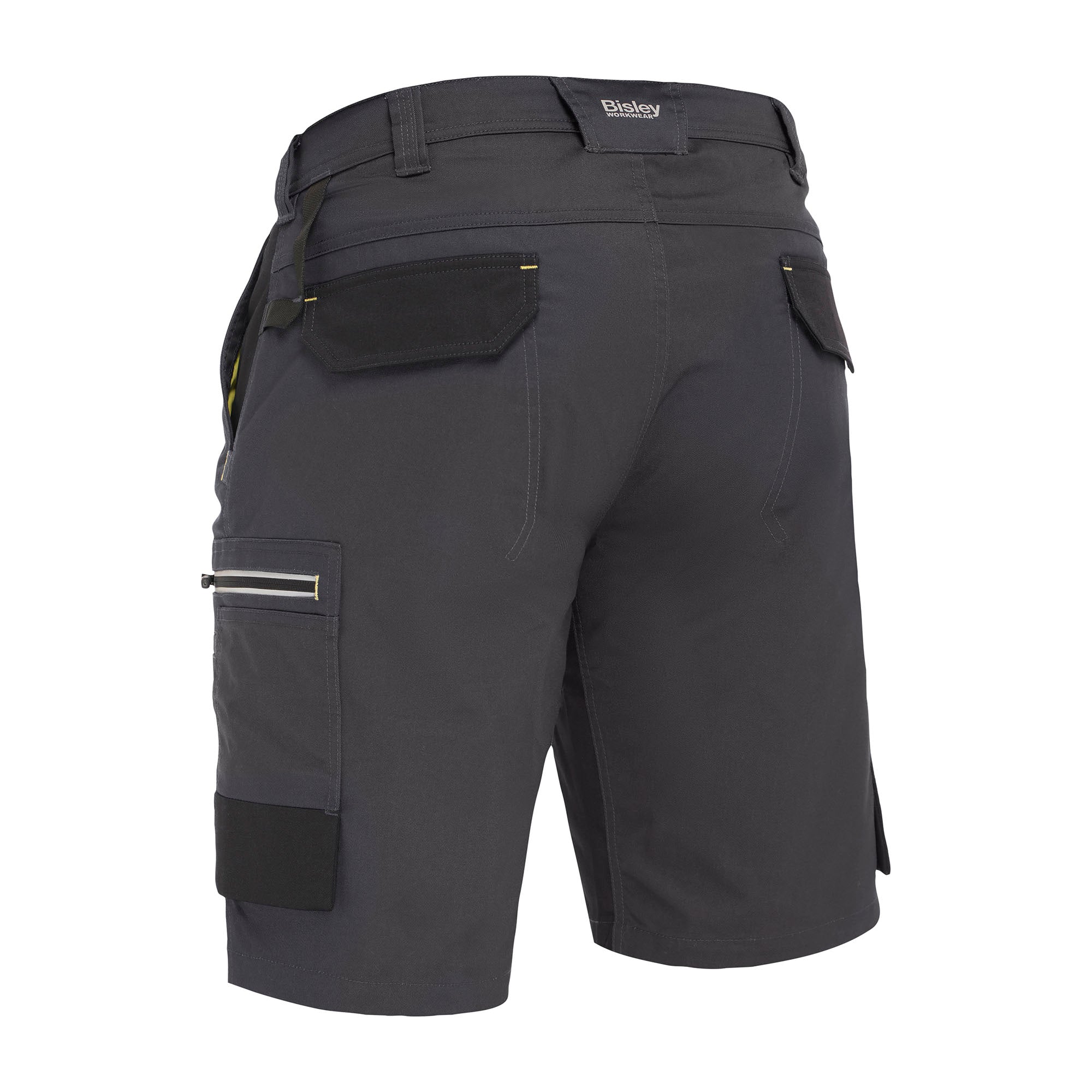 BISLEY OLIVER TWO-TONE SHORTS Cargo-Shorts grau Rückansicht #farbe_grau