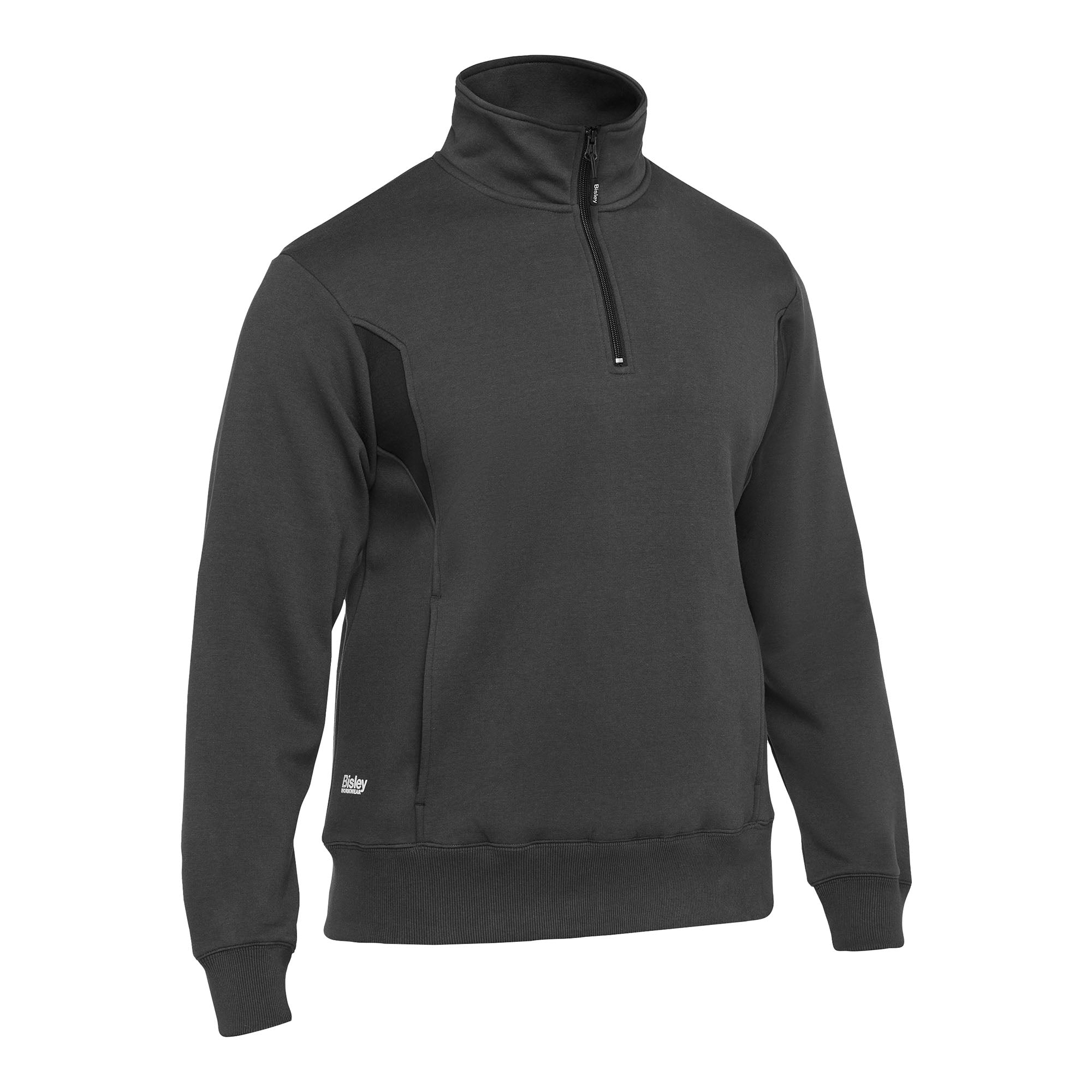 BISLEY Rawson Two-Tone Sweater blau Herren Frontansicht #farbe_grau