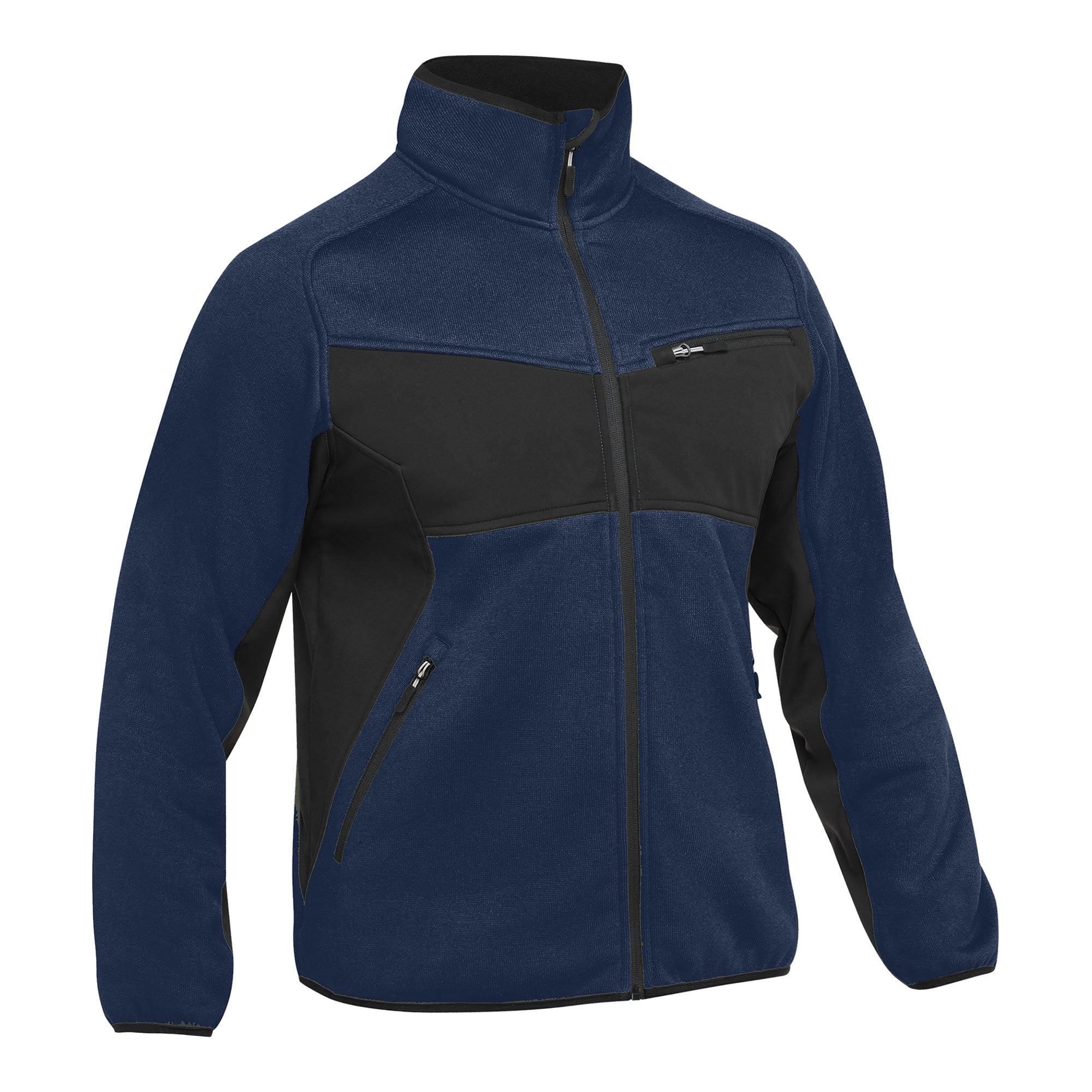 BISLEY Concept Knit Softshelljacke blau Vorderansicht #farbe_blau