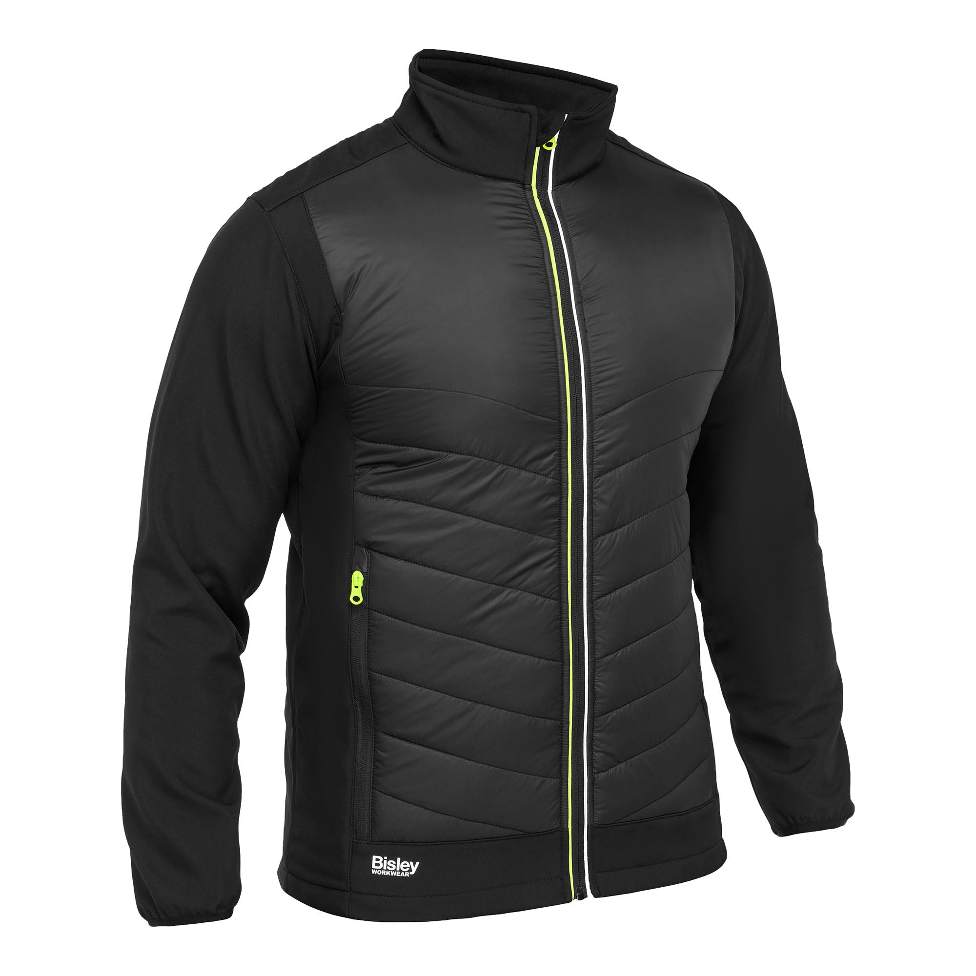 BISLEY Cooper Softshelljacke schwarz Vorderansicht #farbe_schwarz