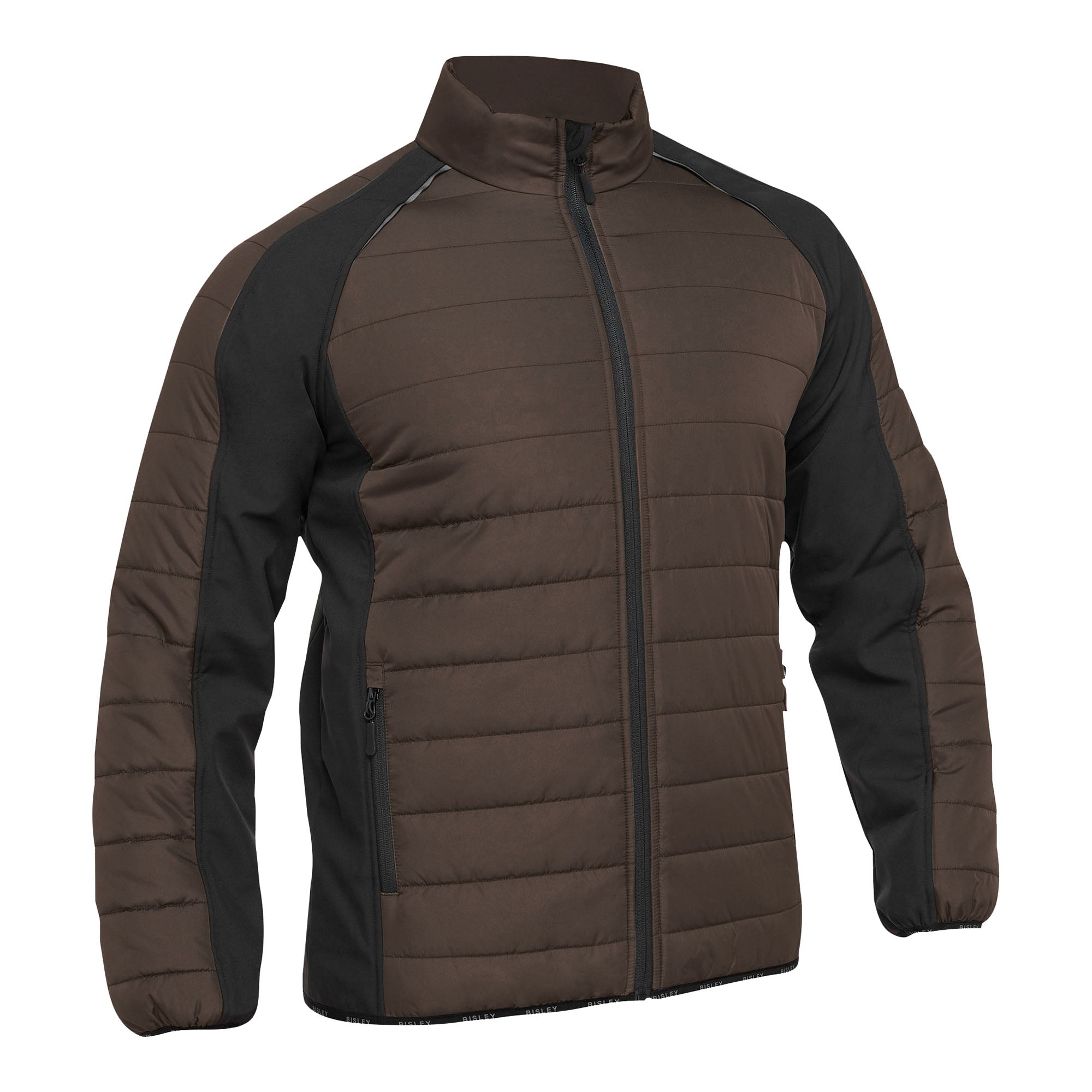 BISLEY Nares Softshelljacke braun Vorderansicht #farbe_braun