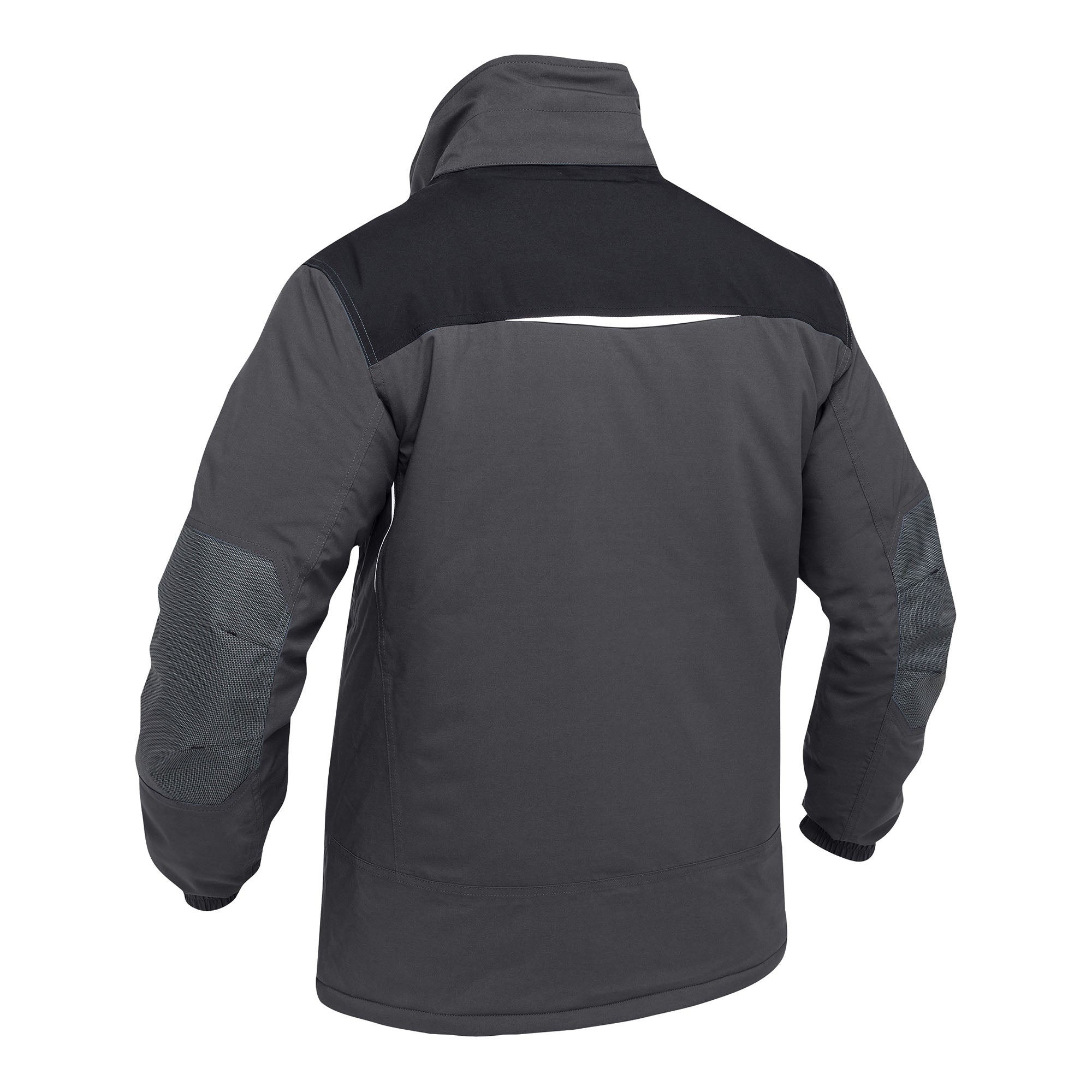 BISLEY BAXTER Parka grau Herren Rückansicht ohne Kapuze #farbe_grau