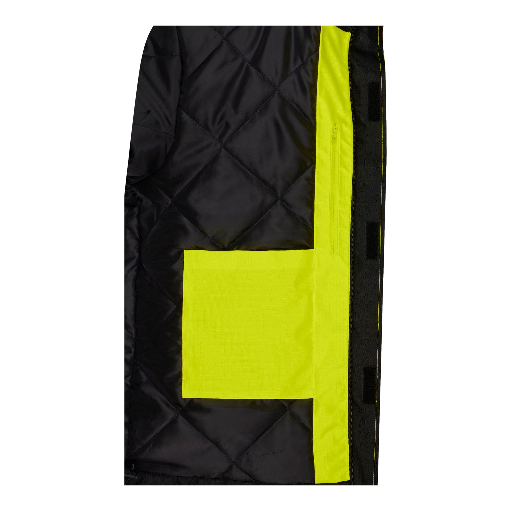 BISLEY MALCOM HI VIS Regenparka gelb Herren Detailansicht rechts #farbe_gelb