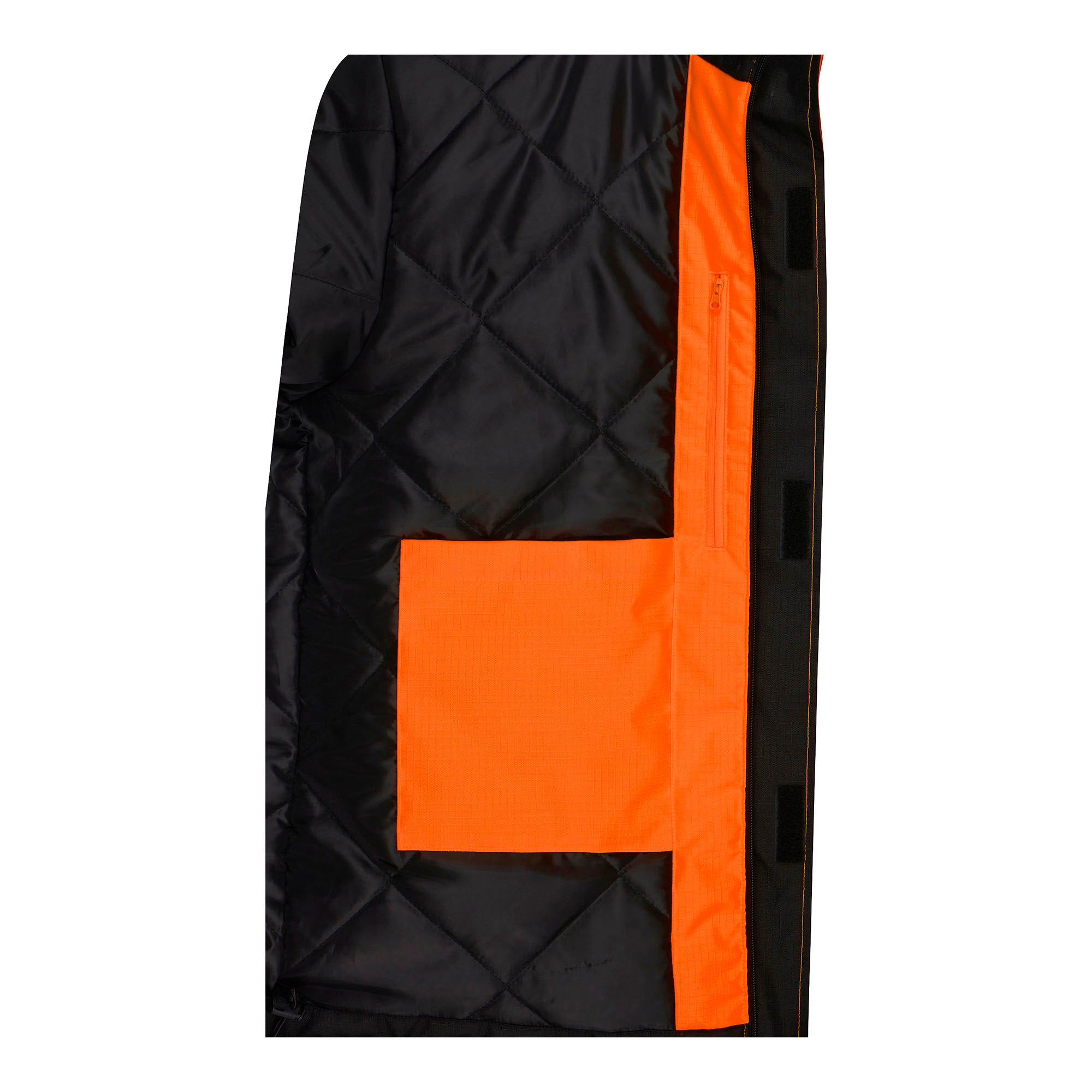 BISLEY MALCOM HI VIS Regenparka orange Herren Detailansicht rechts #farbe_orange