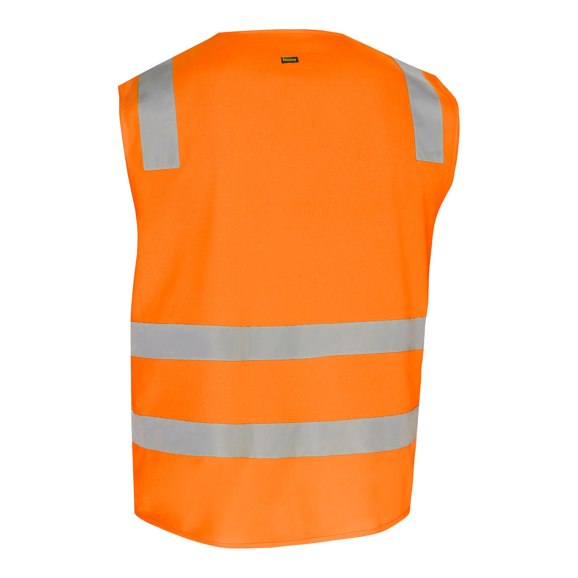 BISLEY HI VIS Weste orange Rückansicht #farbe_orange