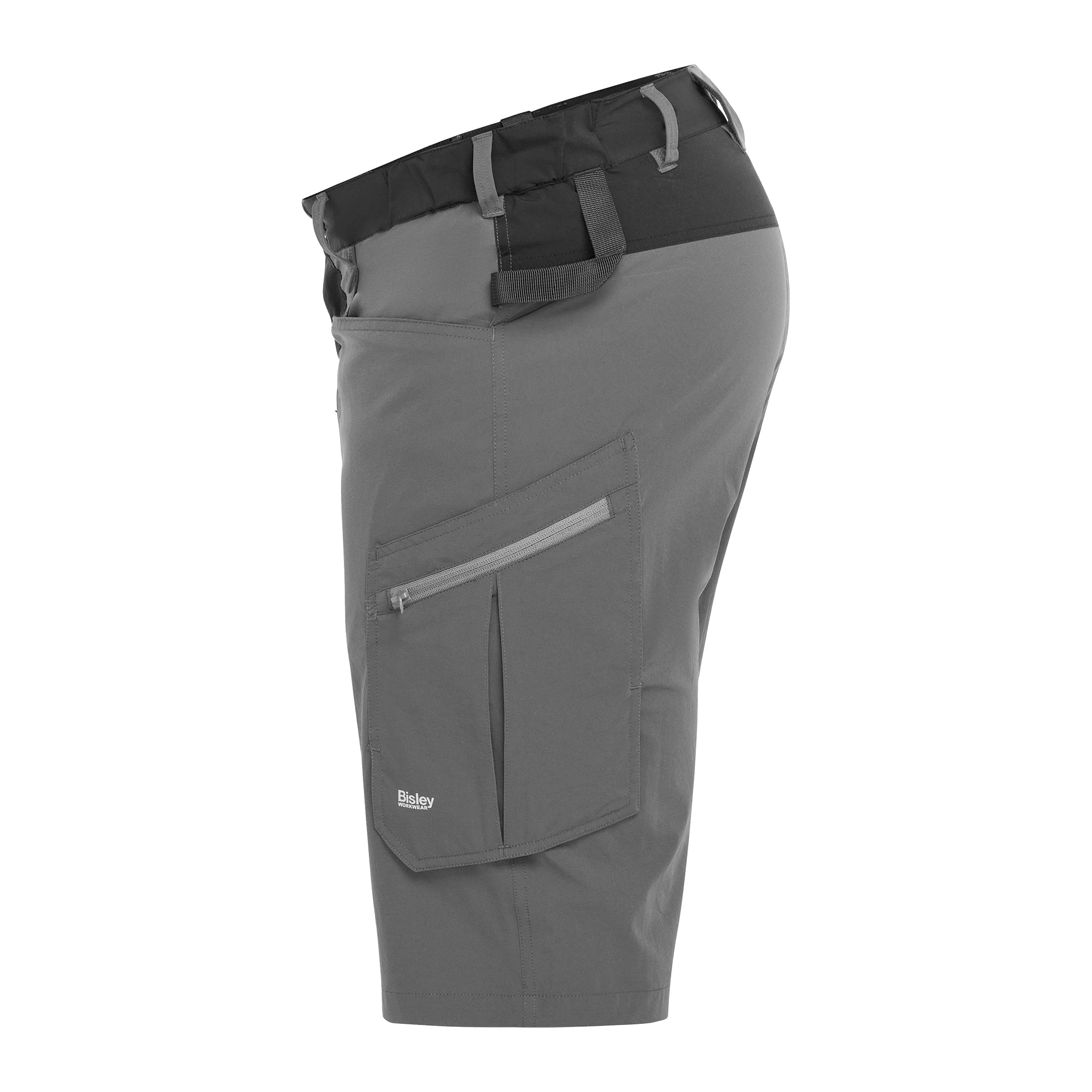 BISLEY CONCEPT STRETCH LIGHT SH Arbeitsshorts schwarz Seitenansicht links