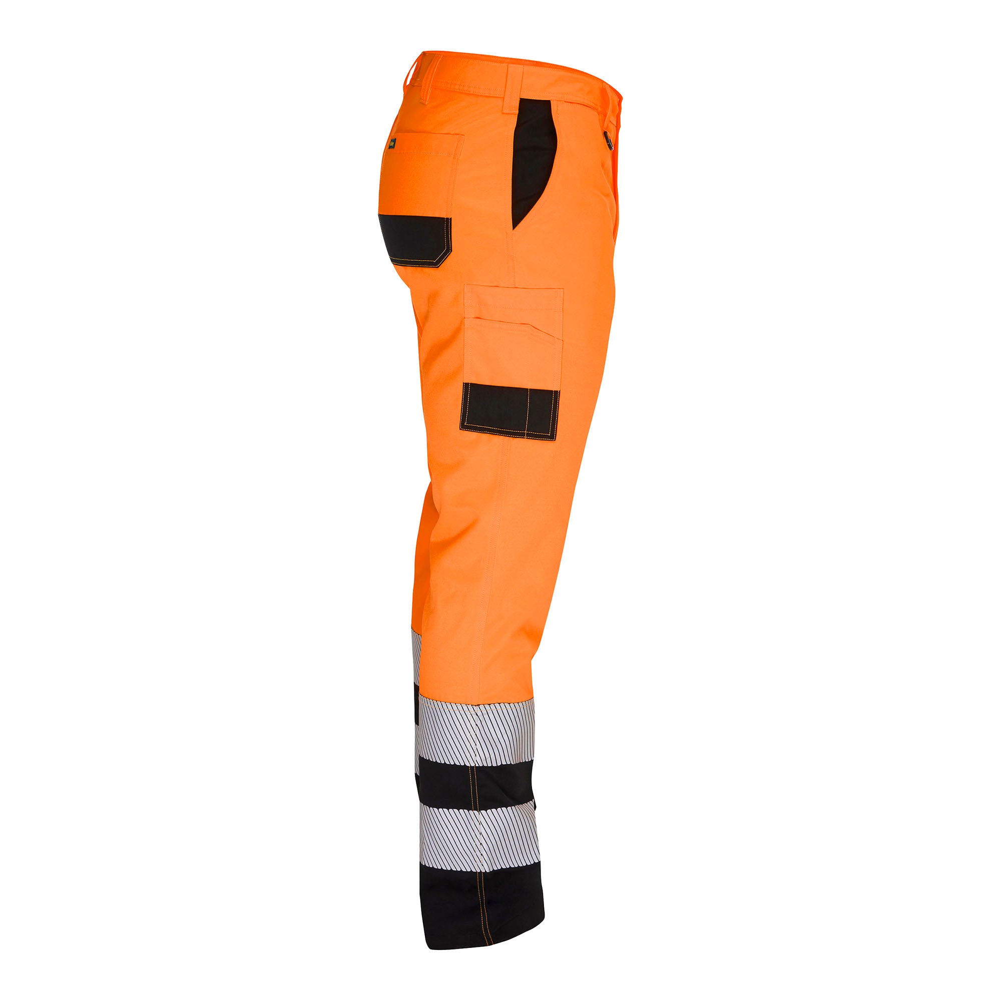 BISLEY STRAVEN TWO-TONE TRS HI VIS Bundhose orange Herren Seitenansicht rechts #farbe_orange
