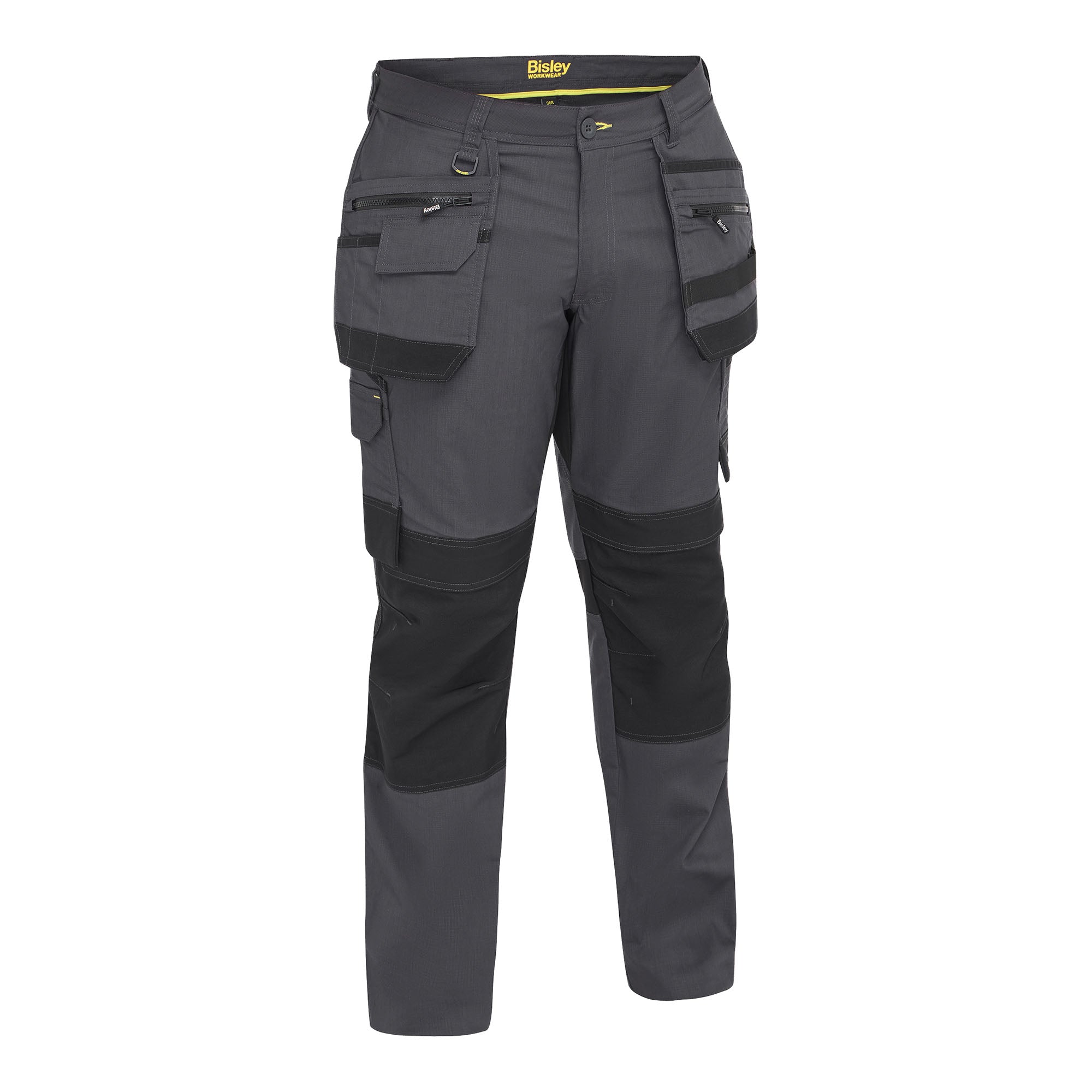 BISLEY Maddox Two-Tone Trs Arbeitshose grau Vorderansicht #farbe_grau