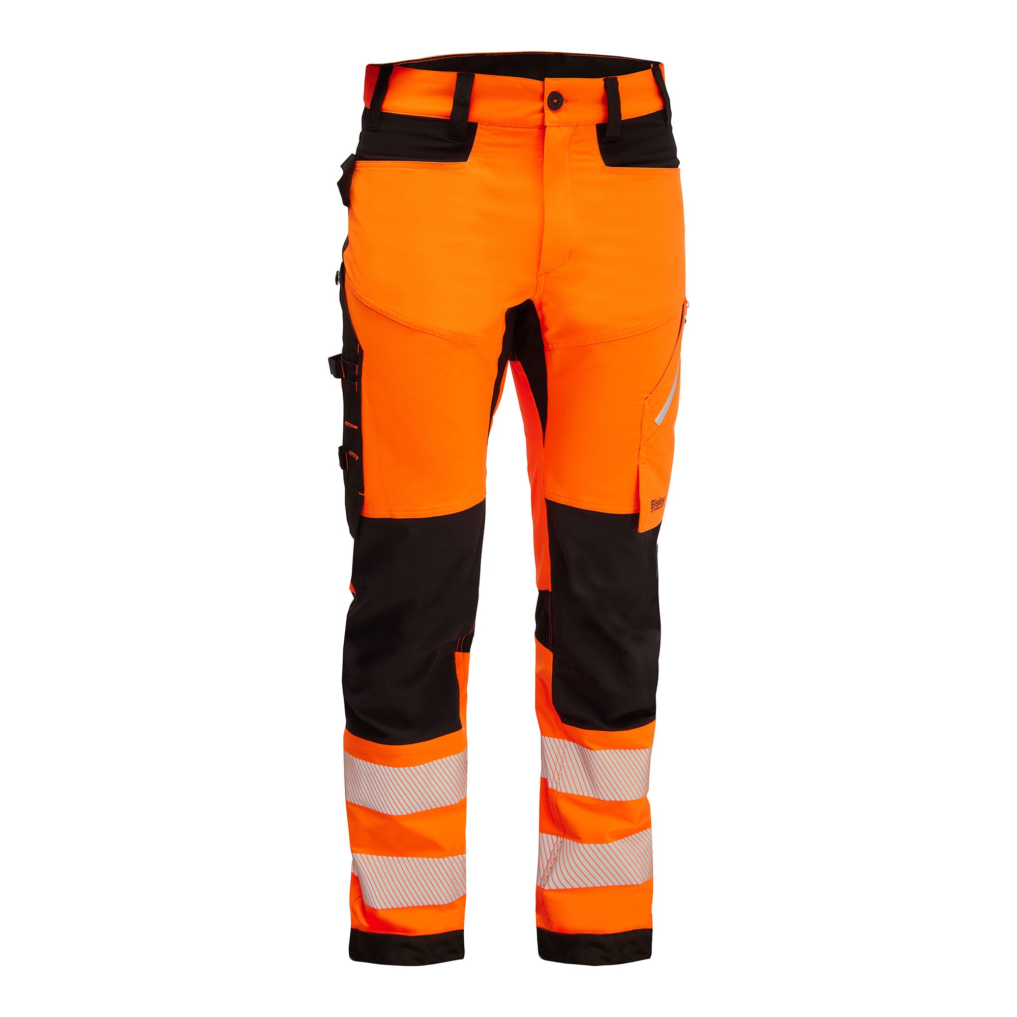 BISLEY BRADFORD HI VIS Arbeitshose orange Herren Rückansicht #farbe_orange