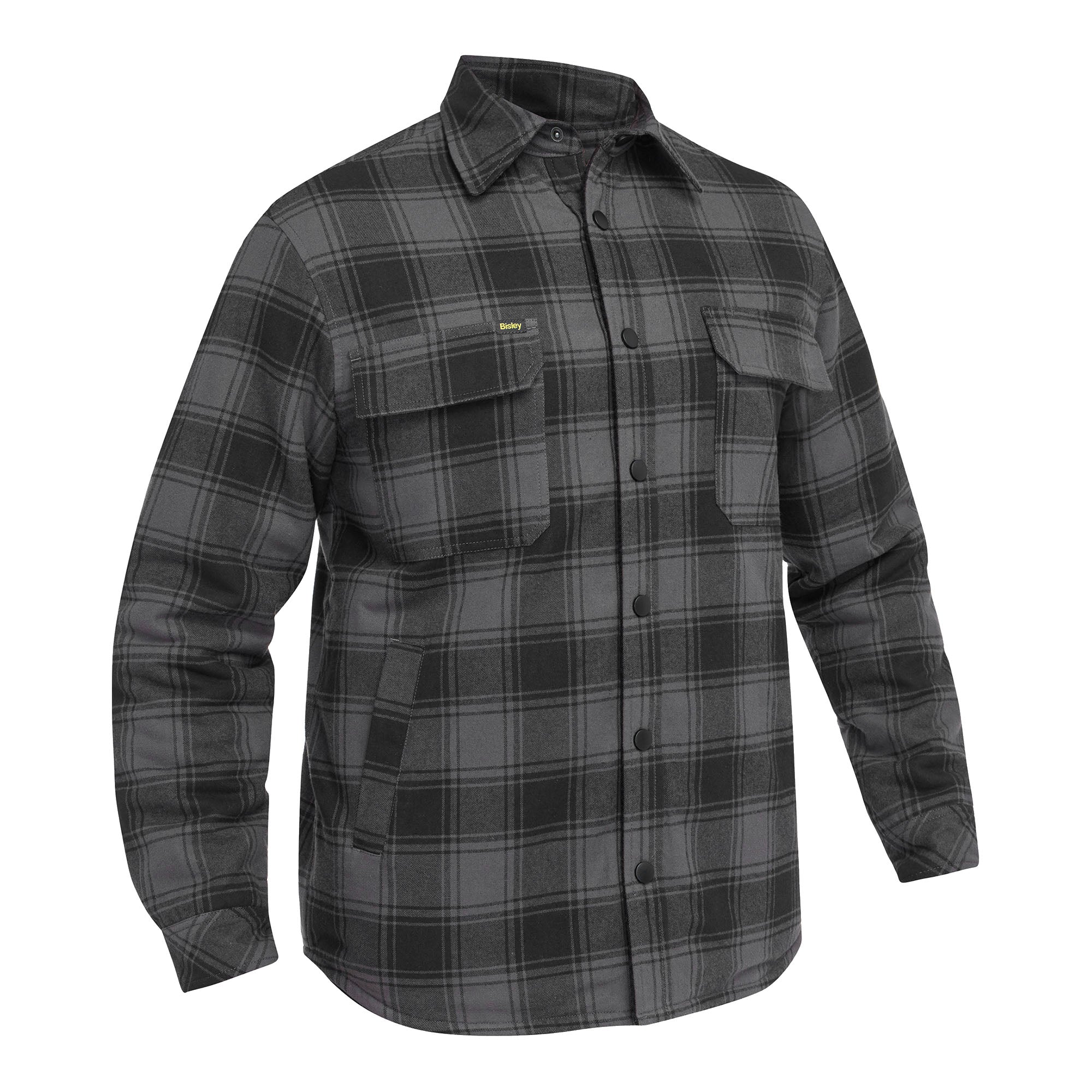 BISLEY Kent Hemdjacke rot Vorderansicht #farbe_grau