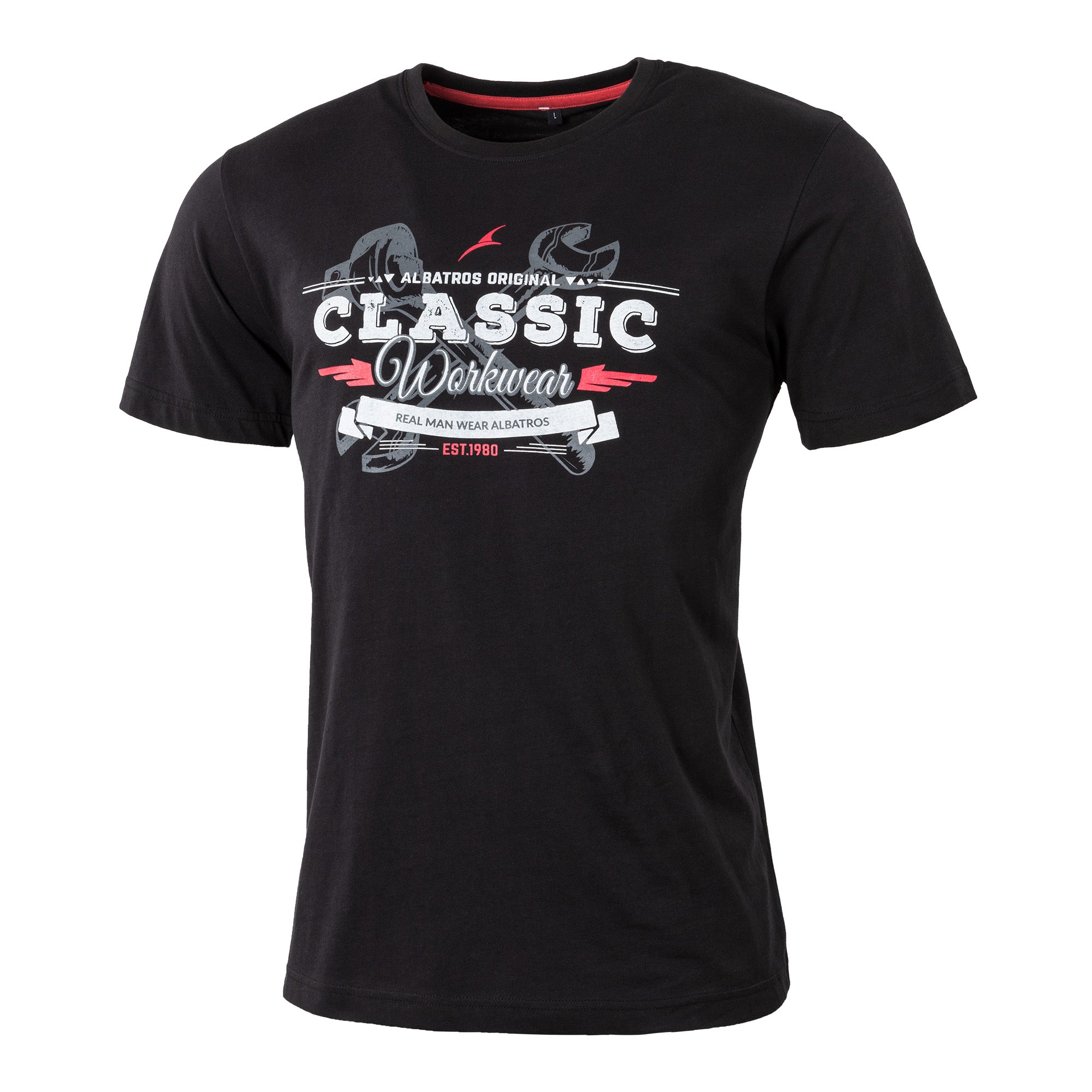 ALBATROS CLASSIC T-Shirt schwarz Vorderansicht #farbe_schwarz