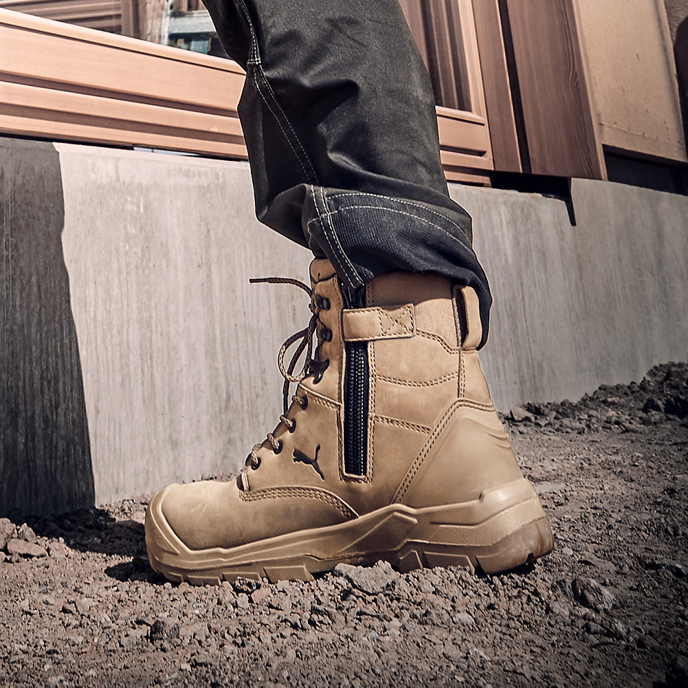 PUMA SAFETY CONQUEST HIGH Sicherheitsschuh S3 beige Herren Imagebild #farbe_beige