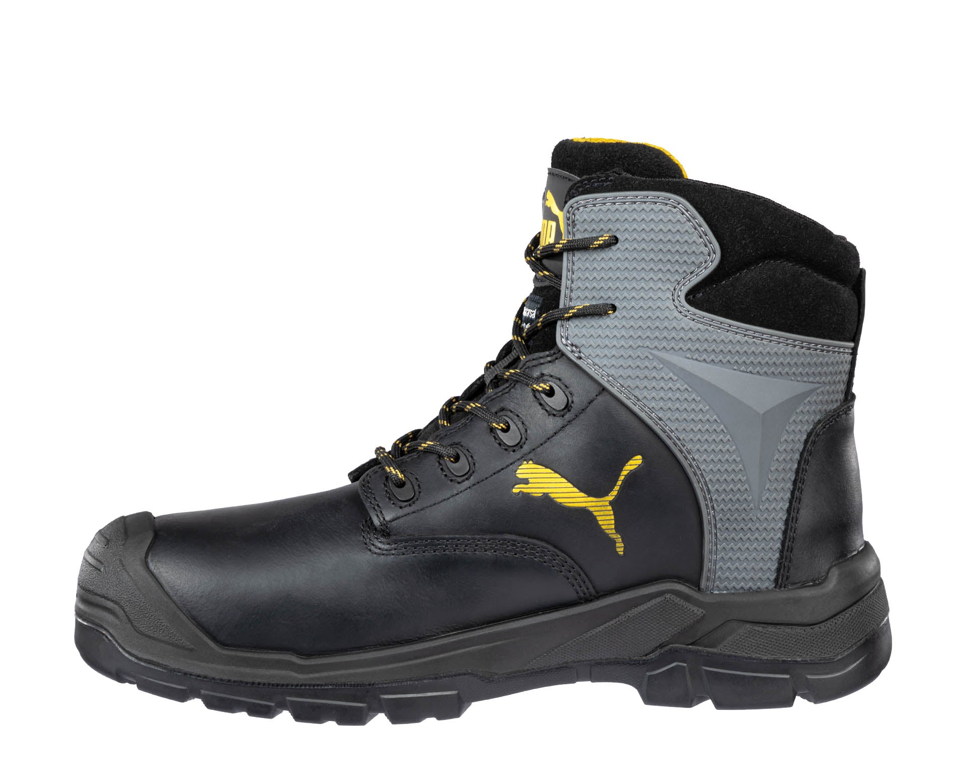 PUMA SAFETY BORNEO MT MID Sicherheitsschuh S3 schwarz links