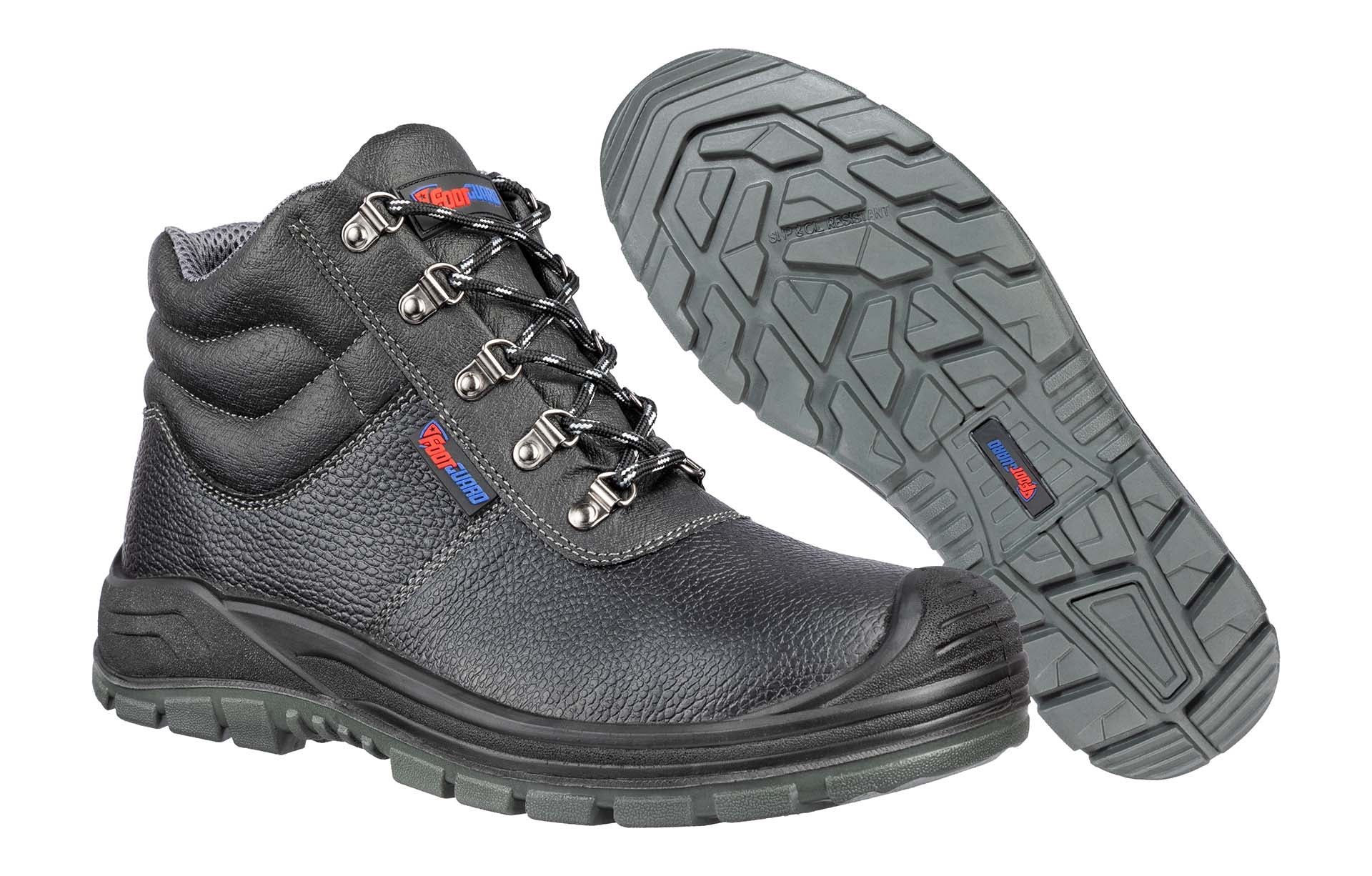 FOOTGUARD SOLID MID Sicherheitsschuh S3 schwarz Herren Paarbild