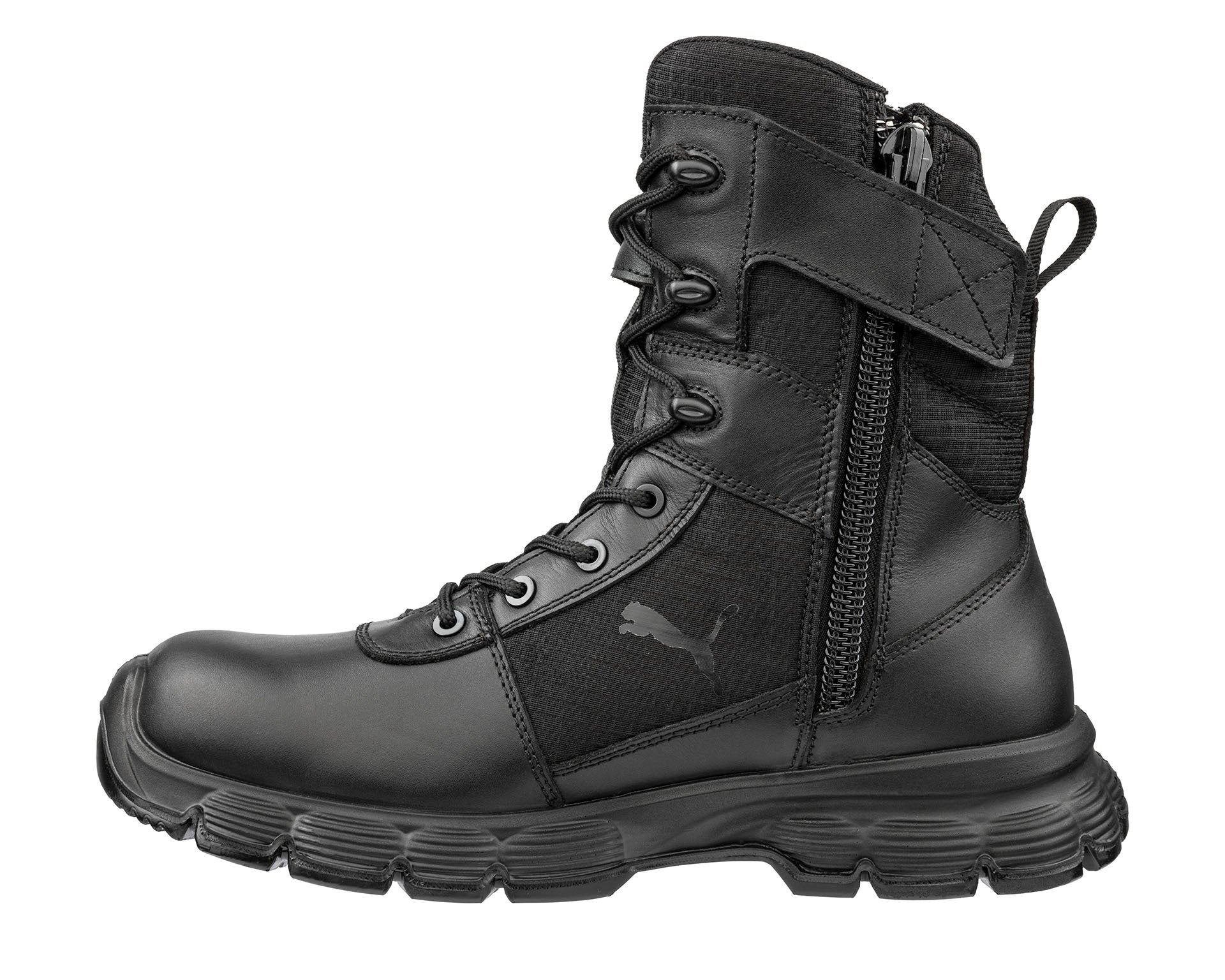 PUMA SAFETY KOMMANDO RB LR8 ZIP Berufsschuh O6 schwarz links