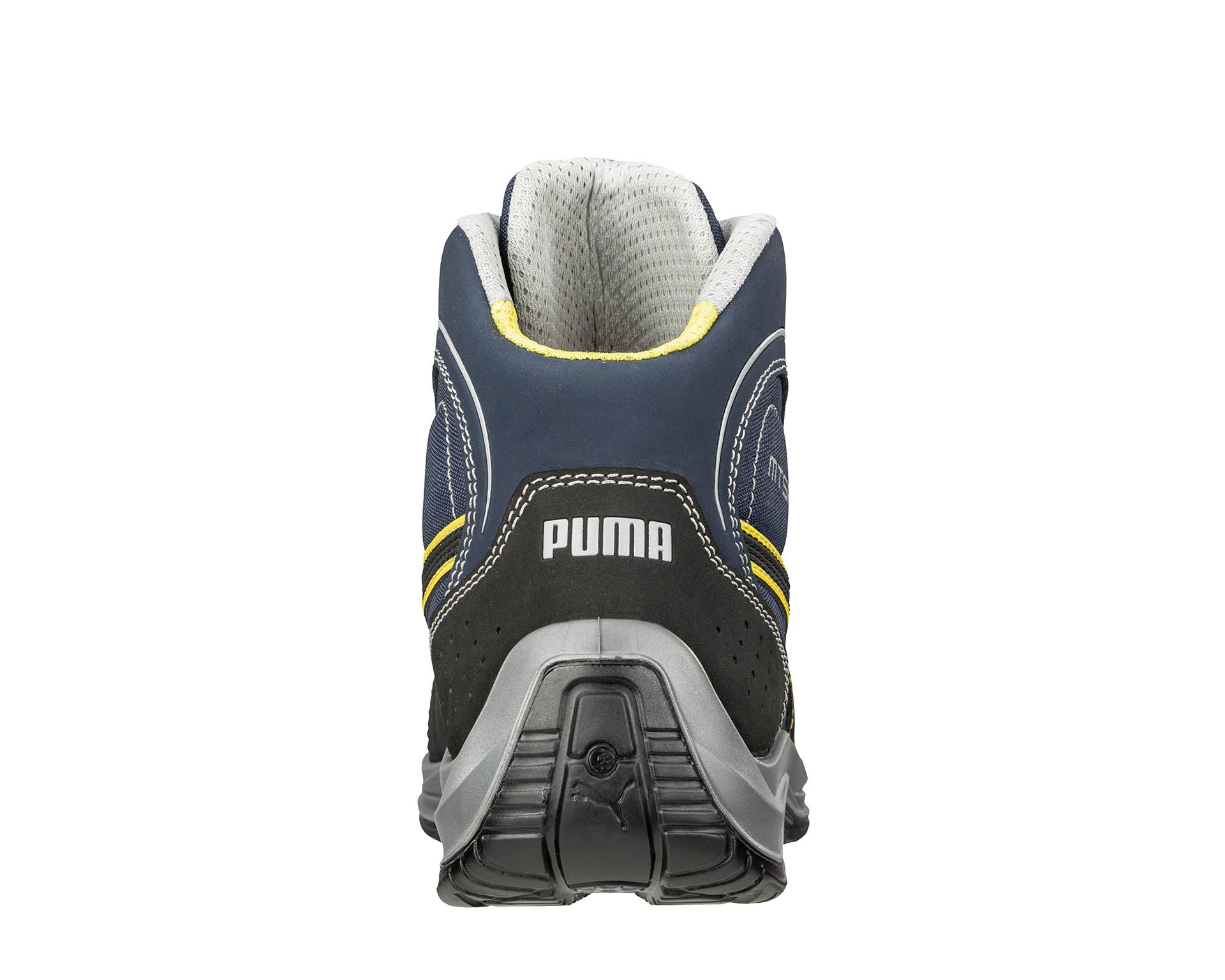 PUMA SAFETY TOURING MID Sicherheitsschuh SB blau Rückansicht