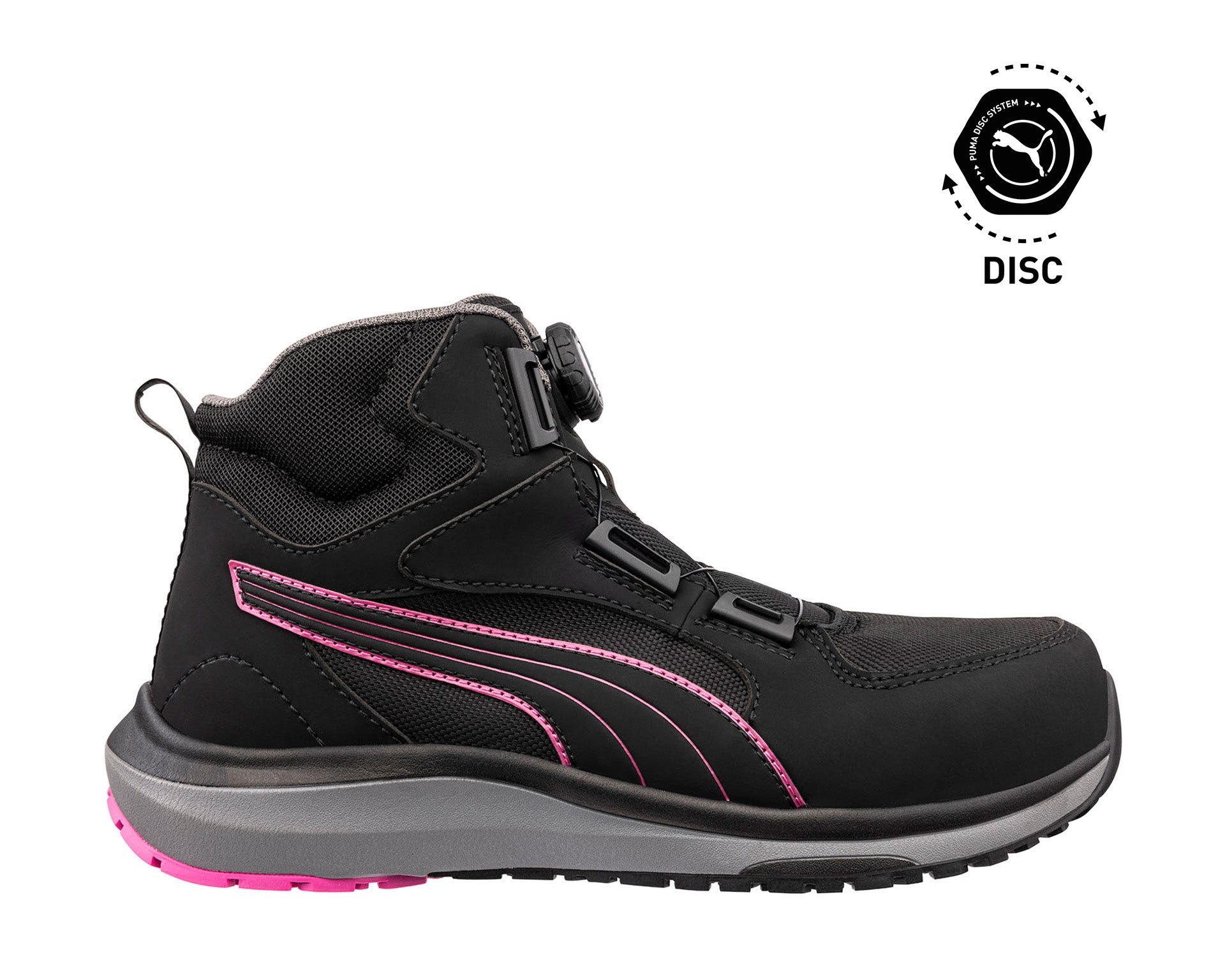 PUMA SAFETY ASPIRE DISC MID Sicherheitsschuh S3S ESD schwarz Damen rechts