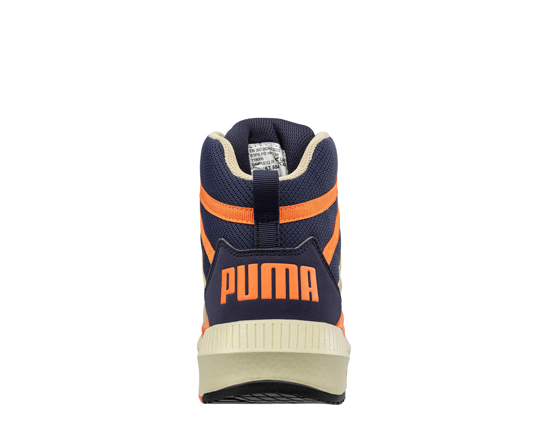 PUMA SAFETY RIVAL MID Sicherheitsschuh S1PS ESD blau Herren Rückansicht