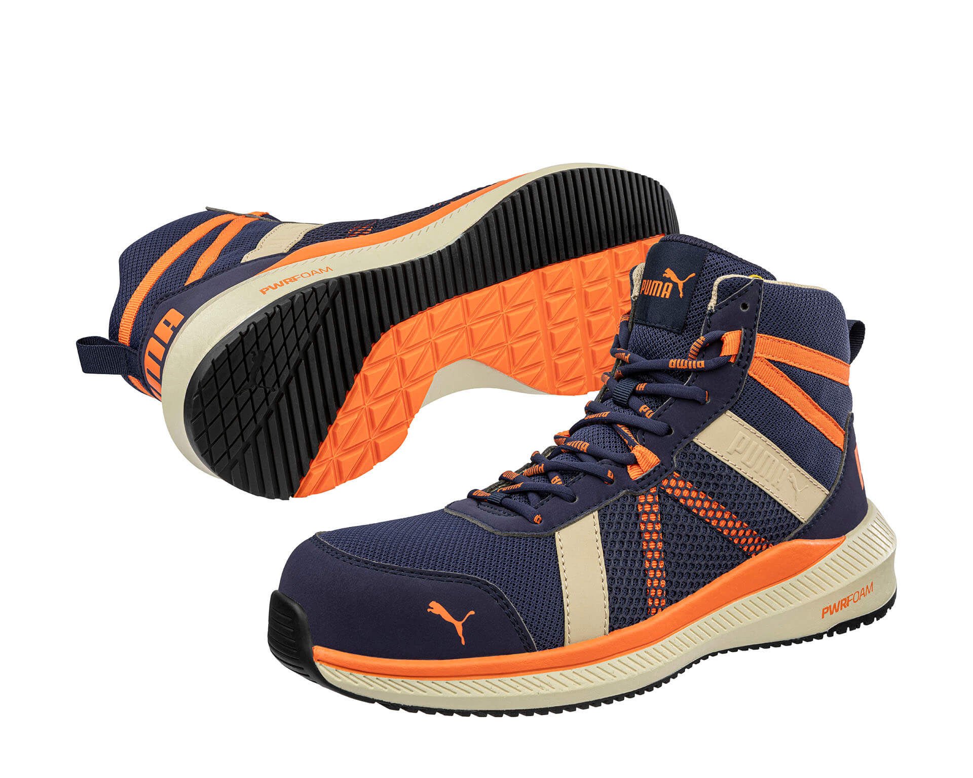 PUMA SAFETY RIVAL MID Sicherheitsschuh S1PS ESD blau Herren Paarbild