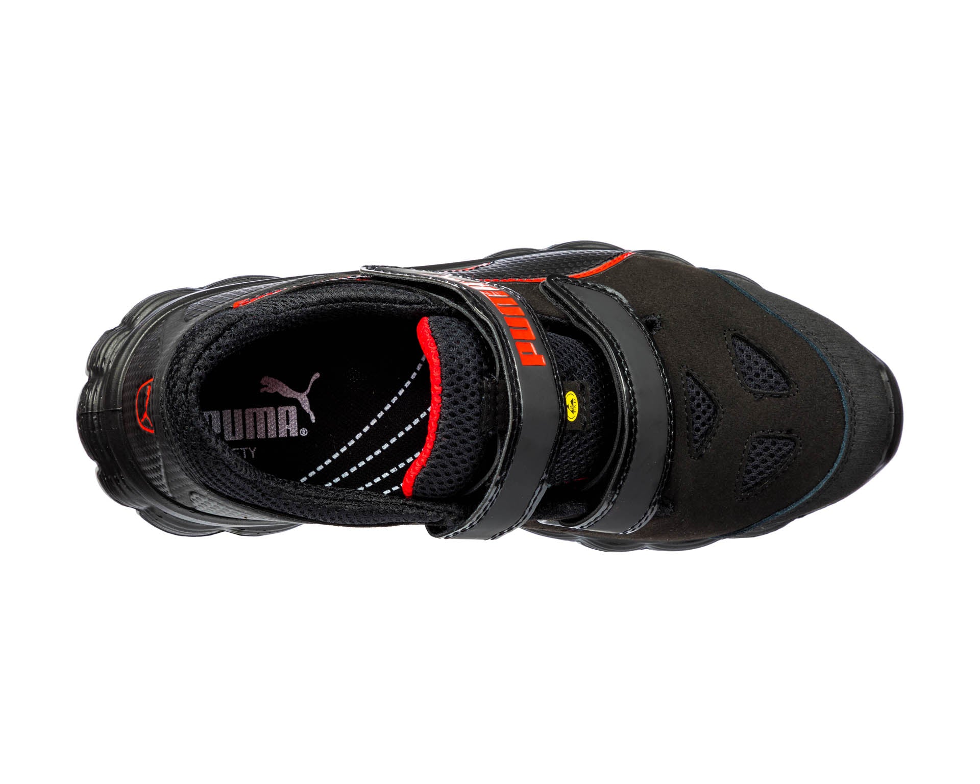 PUMA SAFETY AVIAT LOW Sicherheitsschuh S1P ESD schwarz Herren oben