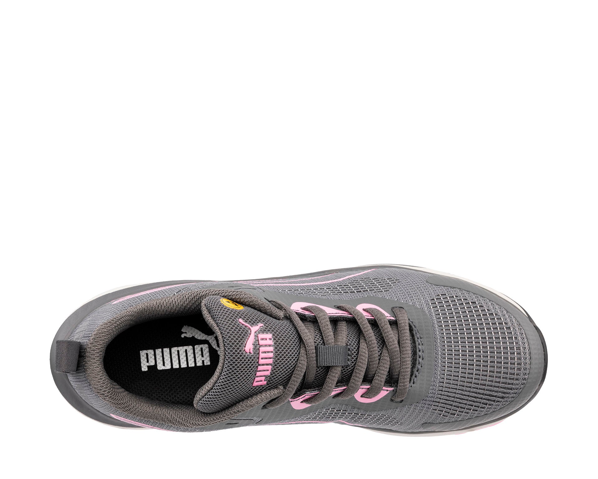 PUMA SAFETY CELERITY KNIT Sicherheitsschuh S1PS ESD grau Damen oben #farbe_grau