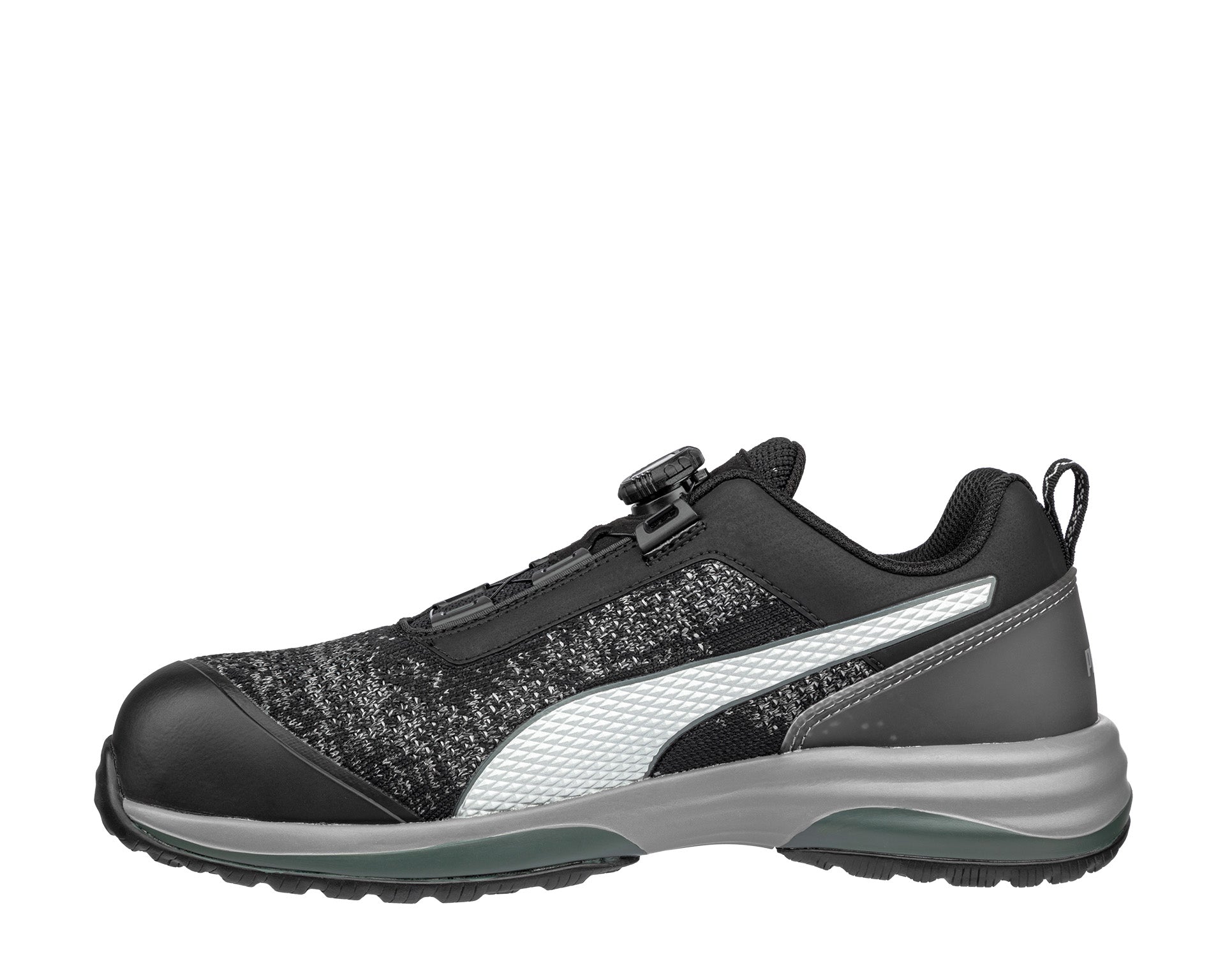 PUMA SAFETY CHARGE DISC LOW Sicherheitsschuh S1P ESD schwarz links