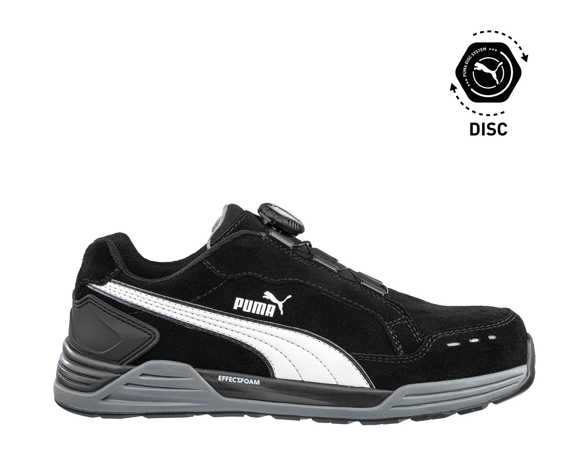 PUMA SAFETY AIRTWIST DISC LOW Sicherheitsschuh S3 ESD schwarz Herren rechts