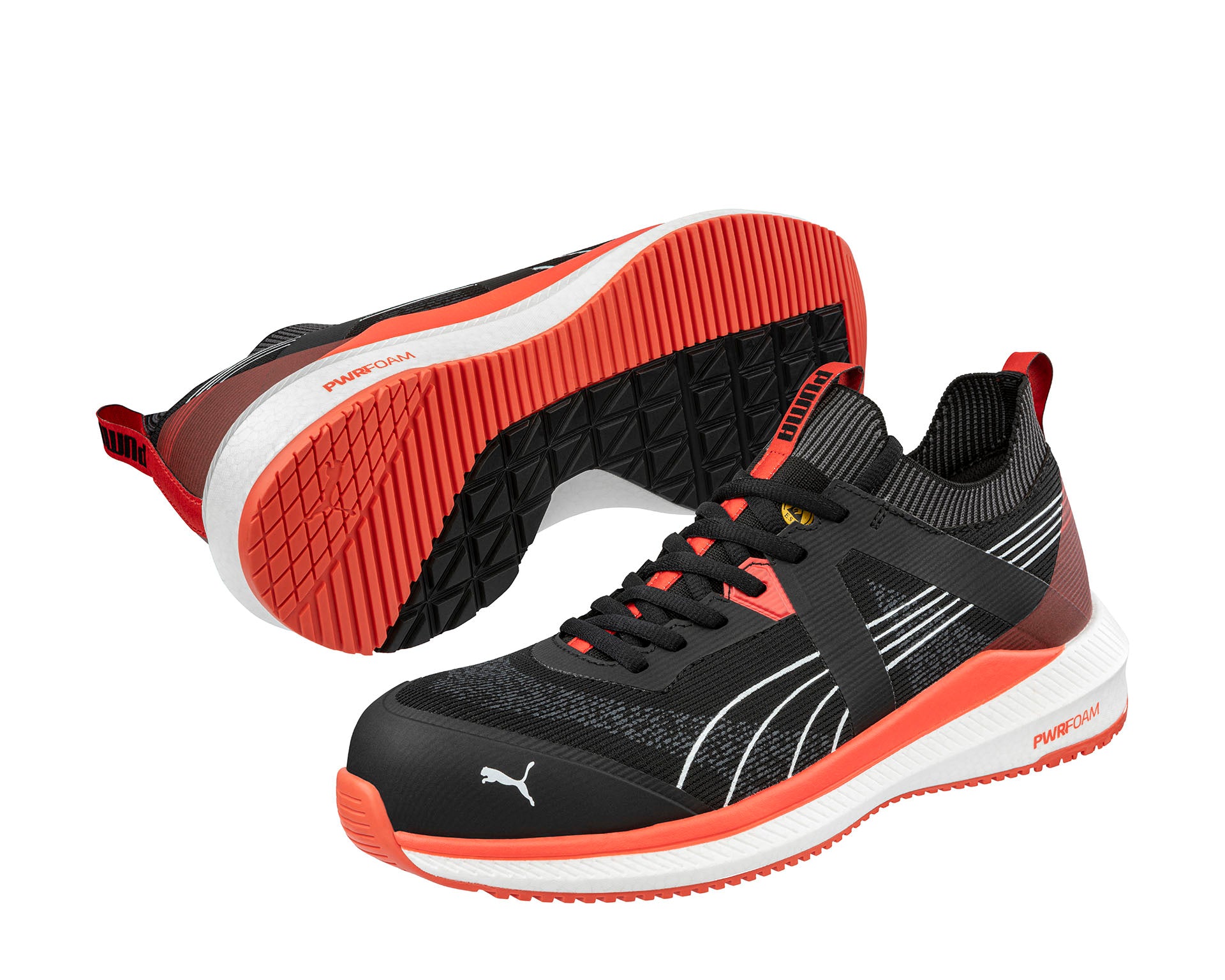 PUMA SAFETY TURBO LOW Sicherheitsschuh S1PS ESD schwarz Herren Paaransicht