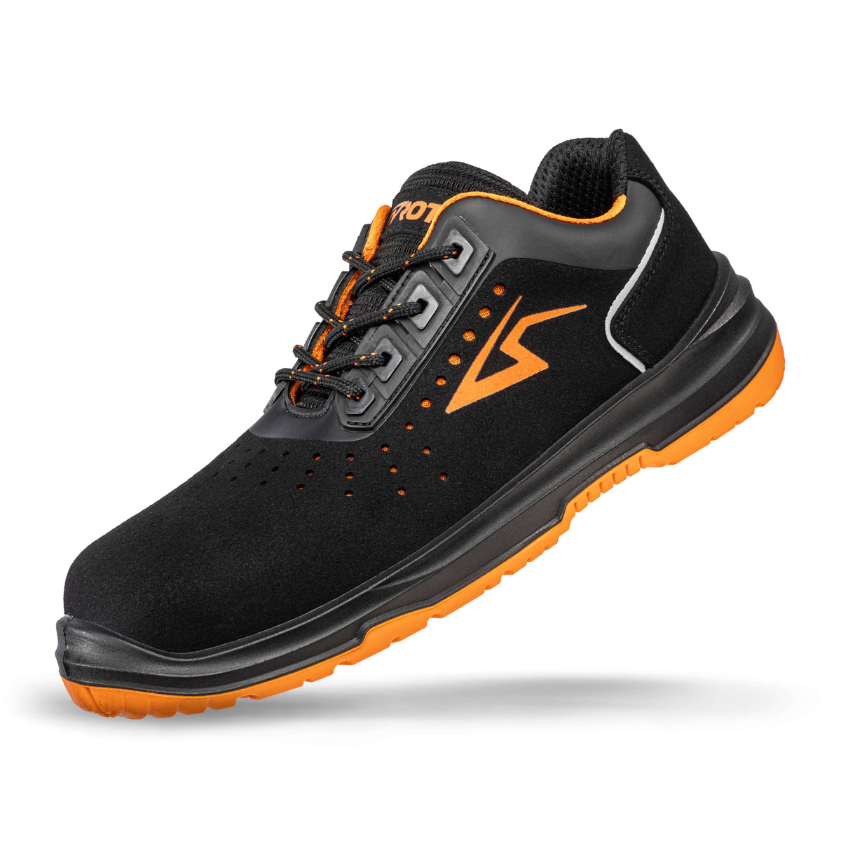 ROTAI RS PRO 22 Sicherheitsschuh S1P ESD schwarz Seitenansicht #farbe_schwarz-orange