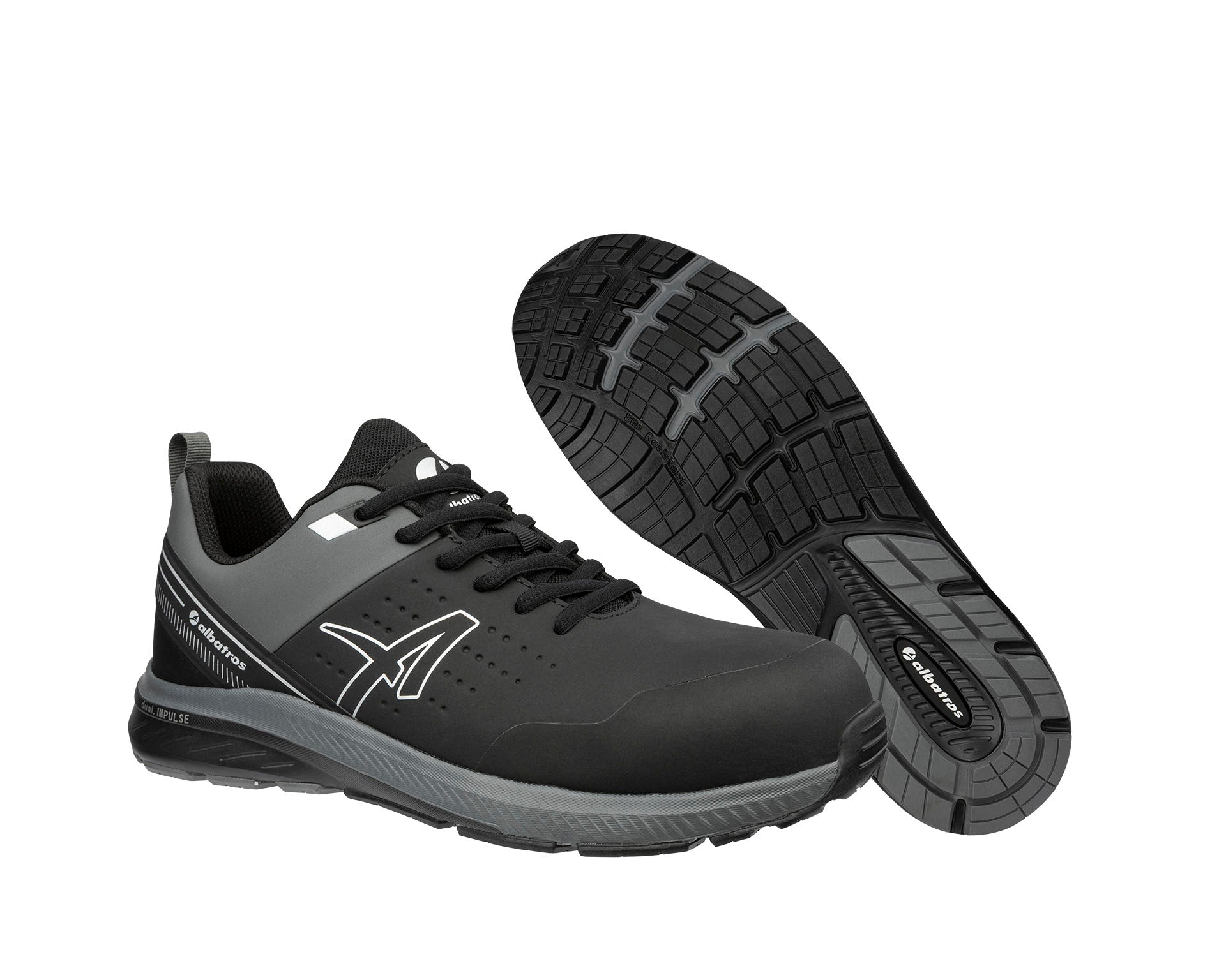 ALBATROS VIGOR 2 IMPULSE BLUE LOW Sicherheitsschuh S3S ESD grau Paaransicht #farbe_grau