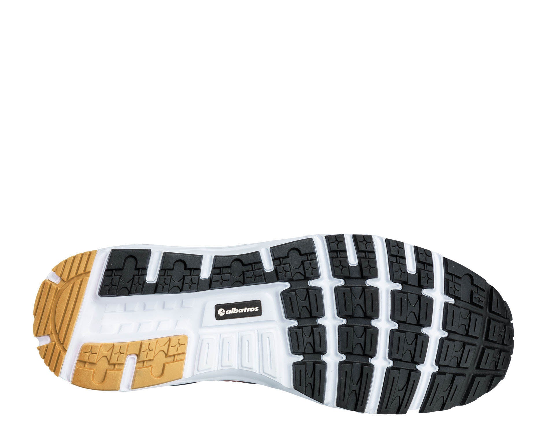 ALBATROS AER55 IMPULSE LOW Sicherheitsschuh S1P ESD orange Sohle #farbe_blau