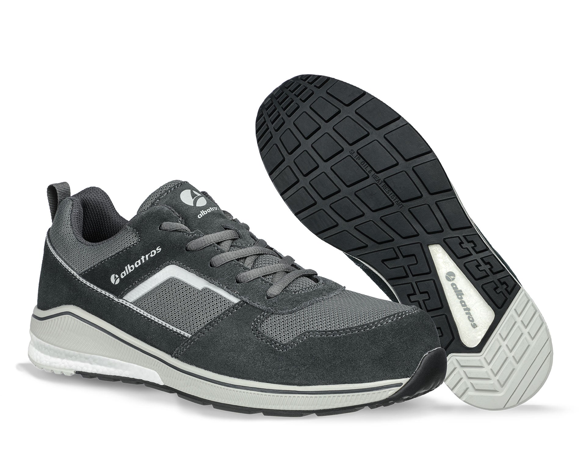 ALBATROS COURT LOW Sicherheitsschuh S1P ESD grau Herren Paaransicht #farbe_grau