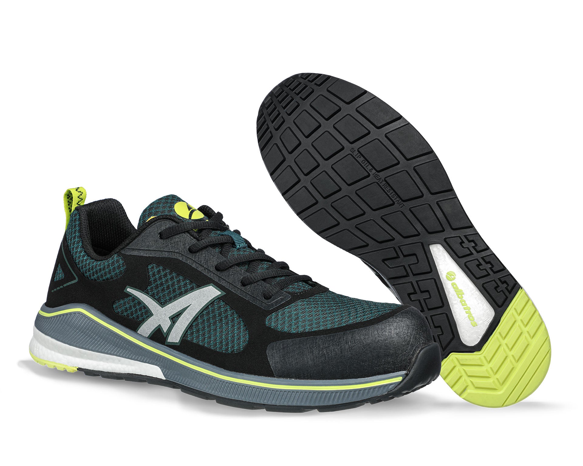 ALBATROS AER58 Sicherheitsschuh S1P ESD grün Herren Paaransicht #farbe_grün