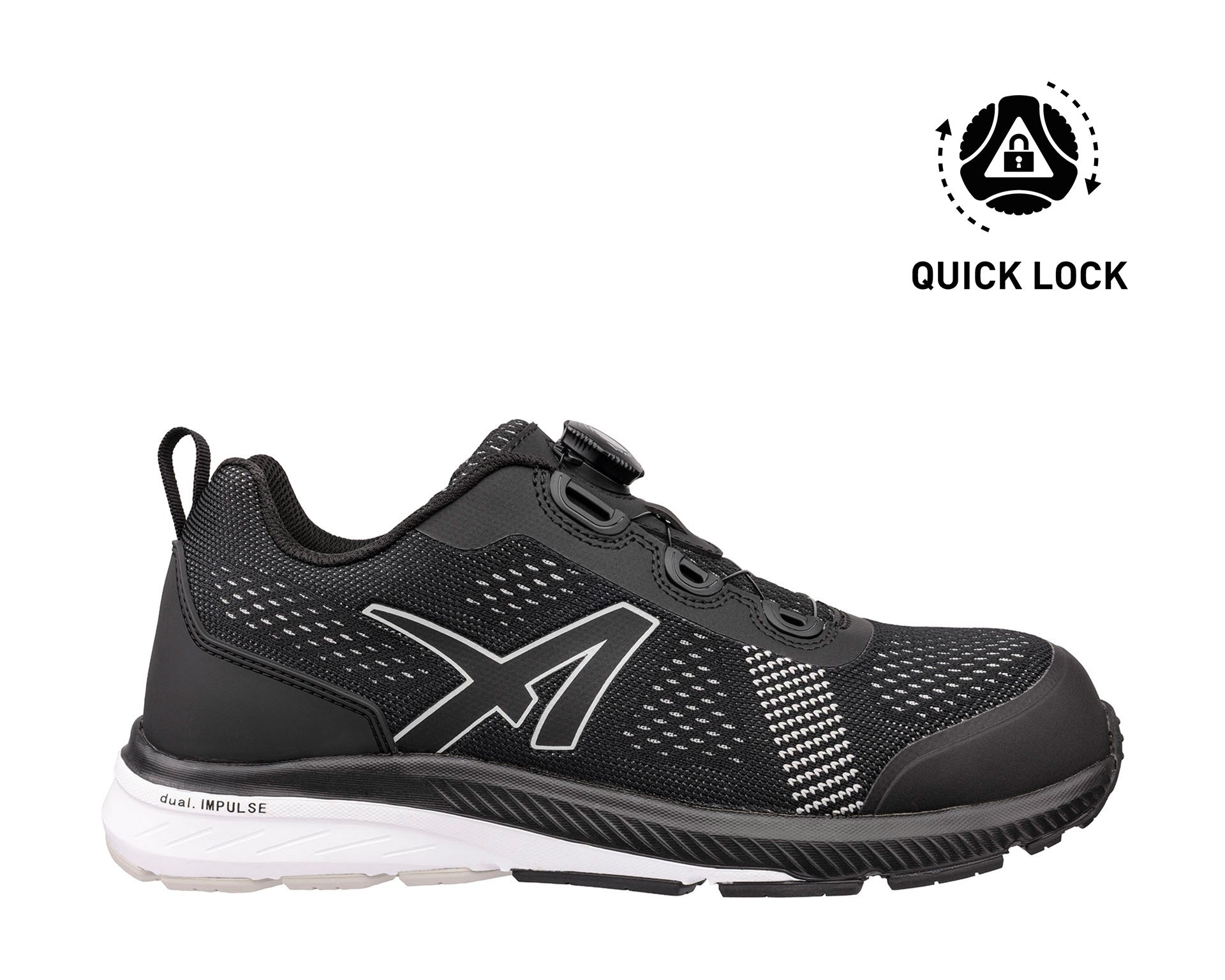 ALBATROS VOLTAGE QL LOW Sicherheitsschuh S1PS ESD schwarz Herren rechts
