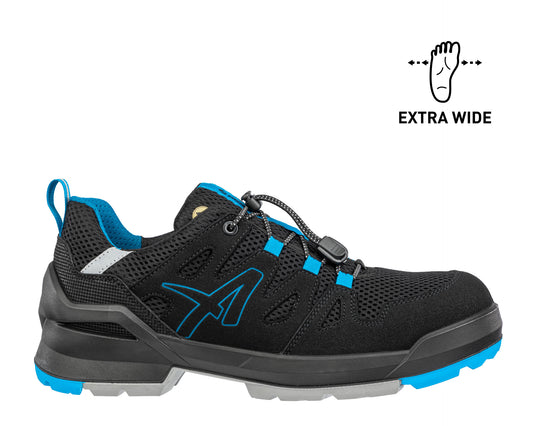 ALBATROS FASTPACK LOW EXTRA BREIT Sicherheitsschuh S1PL ESD schwarz rechts