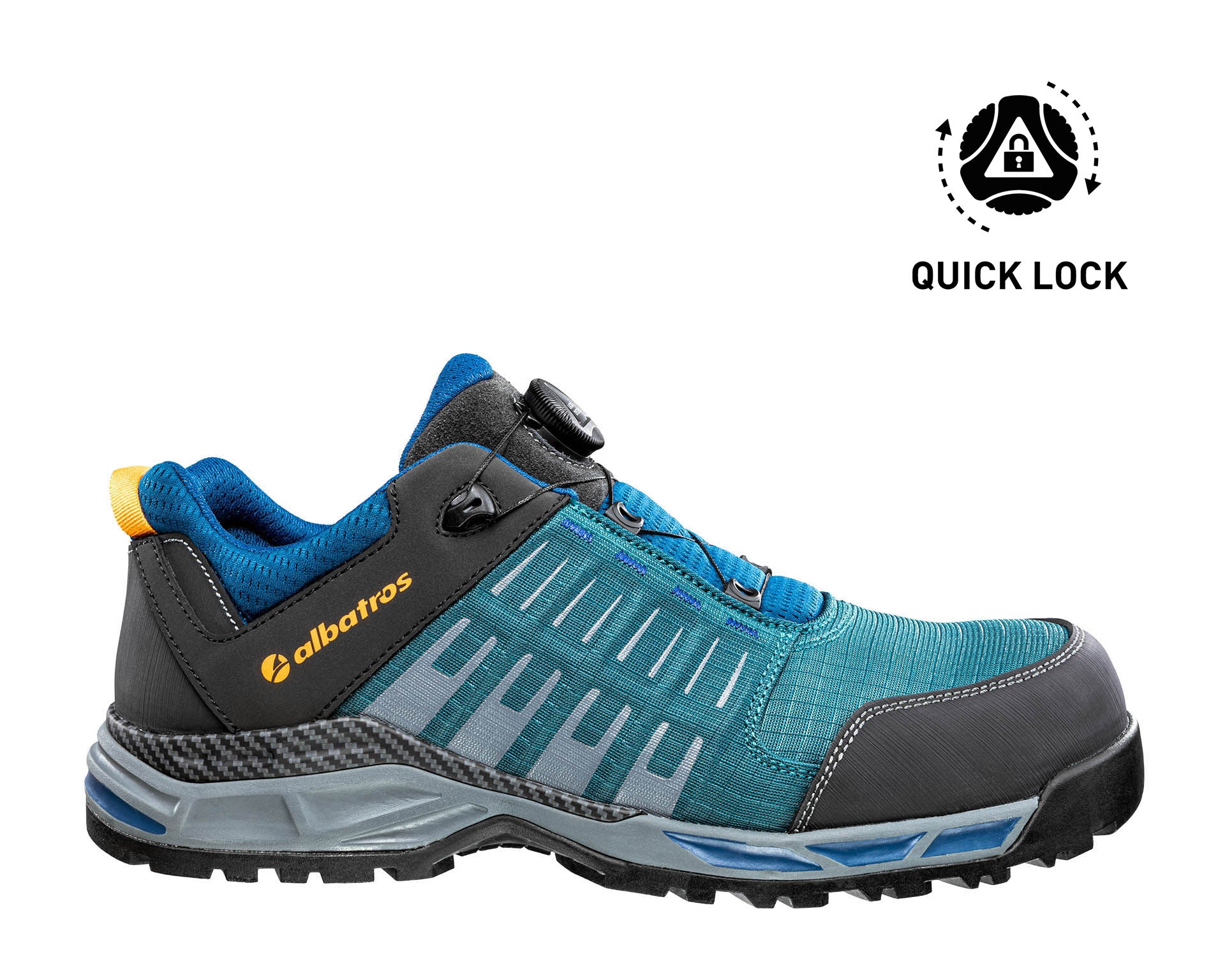 ALBATROS ANTELAO QL LOW Sicherheitsschuh S3S ESD blau Herren rechts