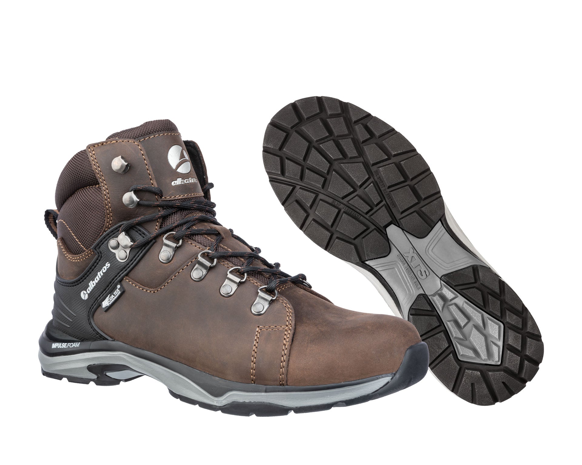 ALBATROS BRIONE CTX MID Berufsschuh O2 braun Paaransicht