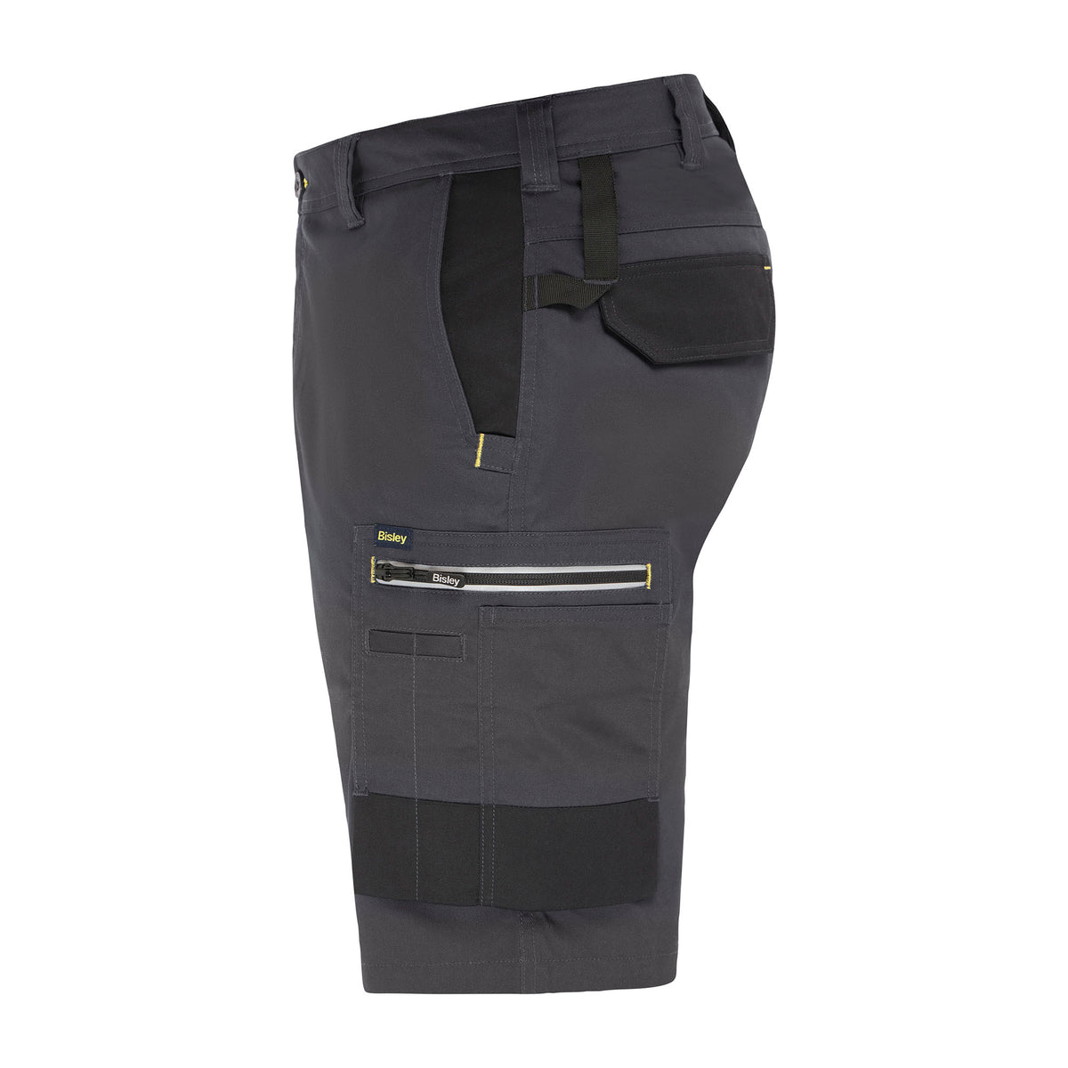 BISLEY OLIVER TWO-TONE SHORTS Cargo-Shorts grau Vorderansicht links #farbe_grau