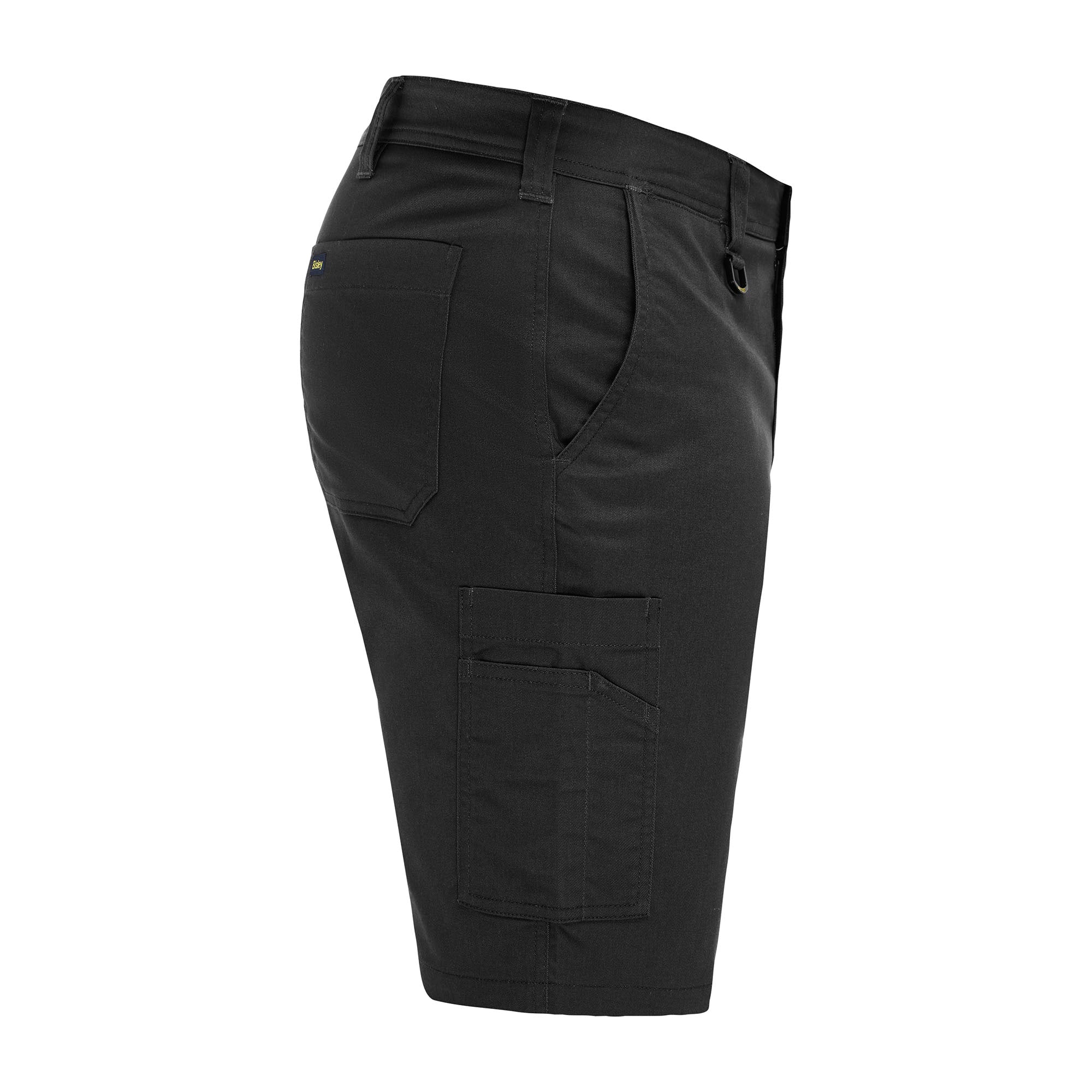 BISLEY DEKKSON SHORTS Mechanical Stretch-Shorts schwarz Seitenansicht rechts #farbe_schwarz