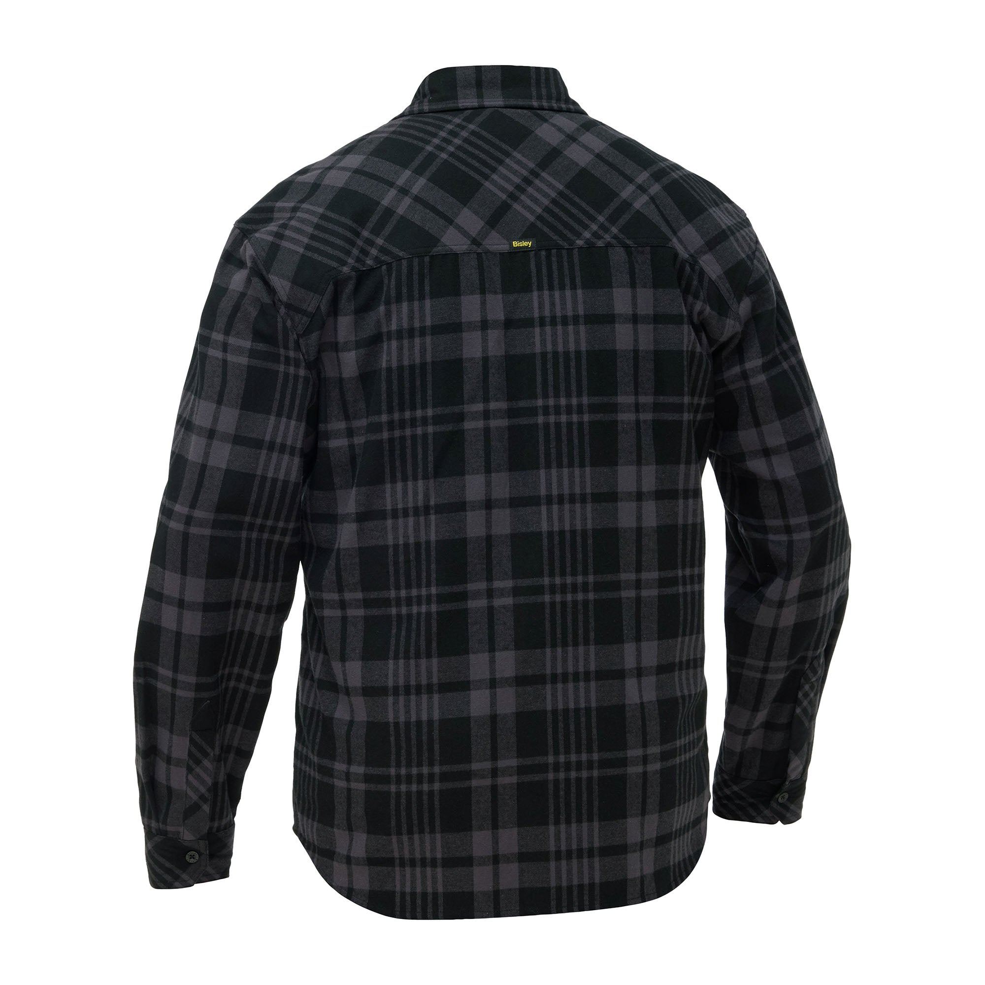 BISLEY FORDAN Arbeitshemd grau Herren Rückansicht #farbe_grau