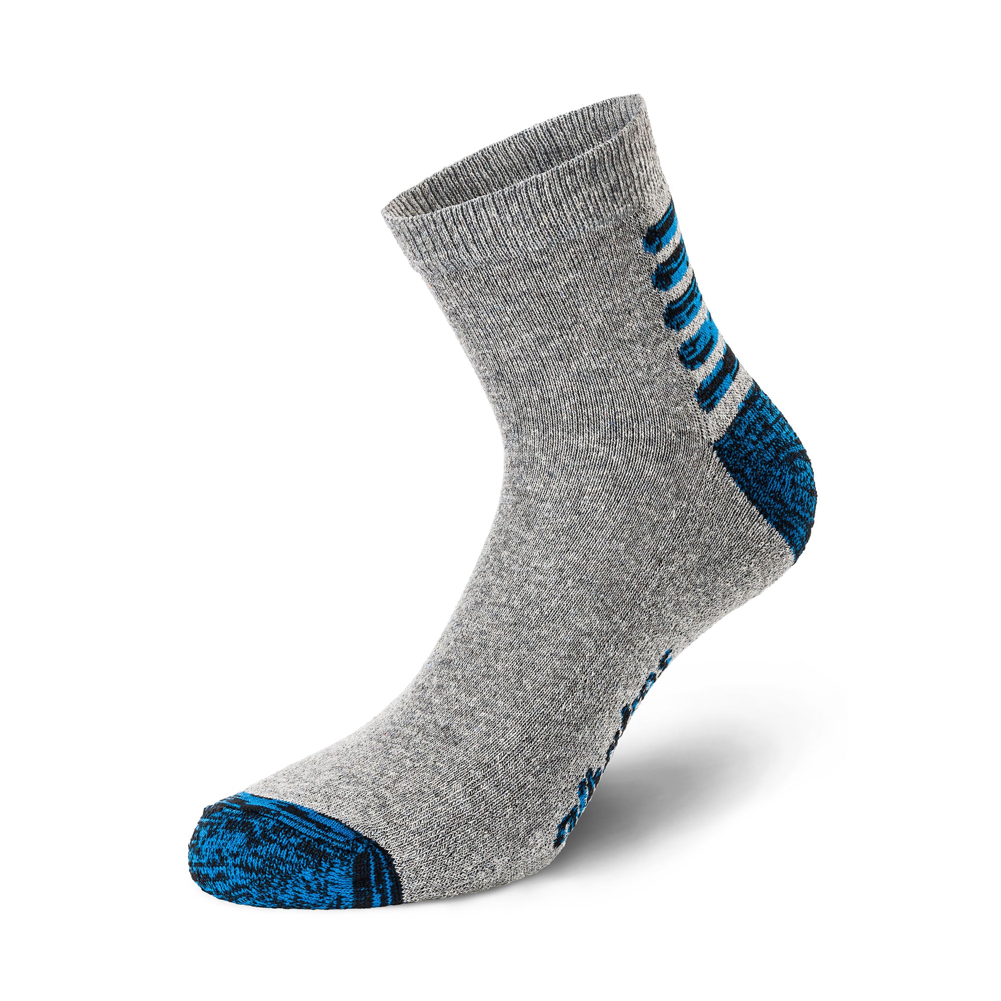 BISLEY Control Trio Arbeitssocke grau Seitenansicht 