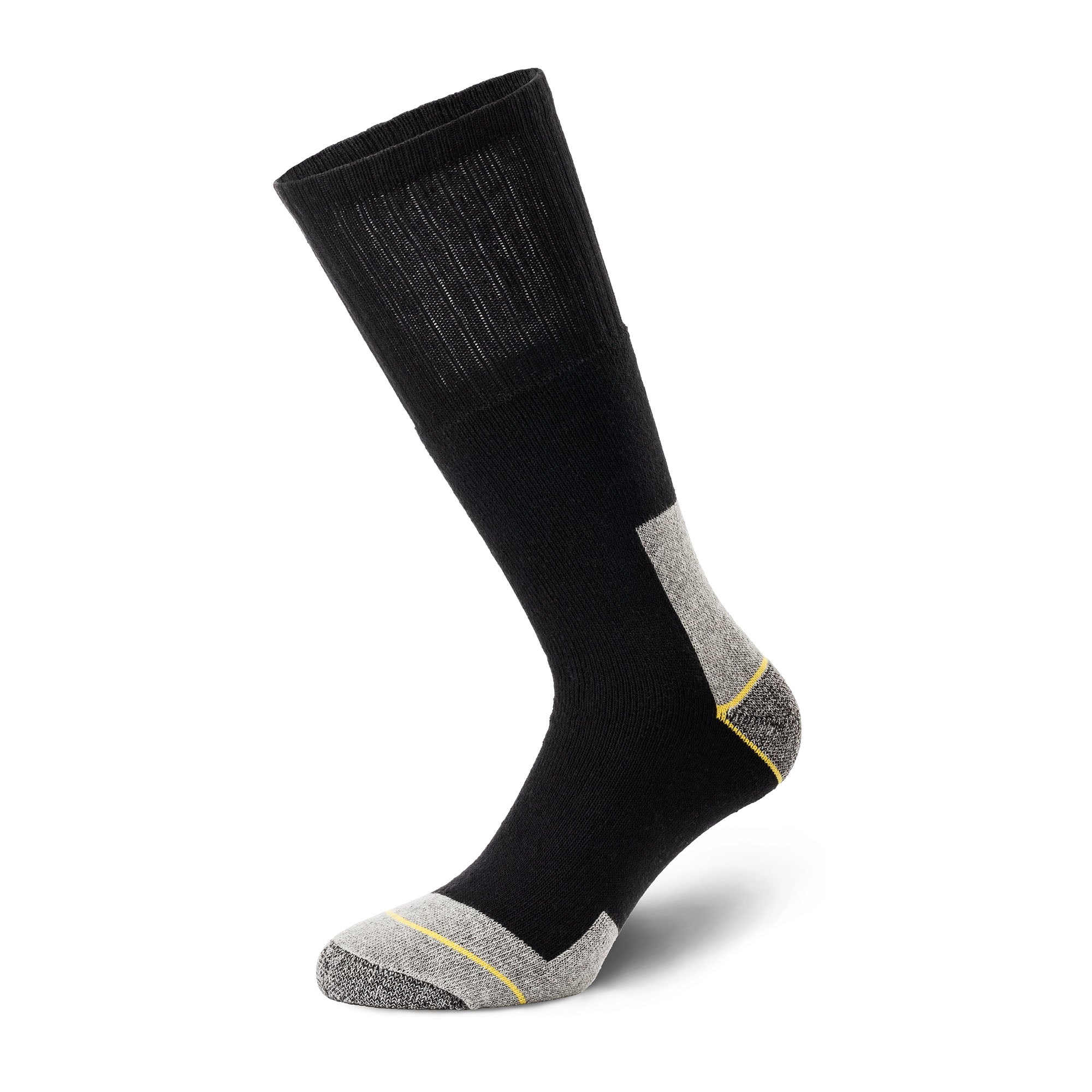 BISLEY Tempo Duo Arbeitssocke schwarz-grau Seitenansicht