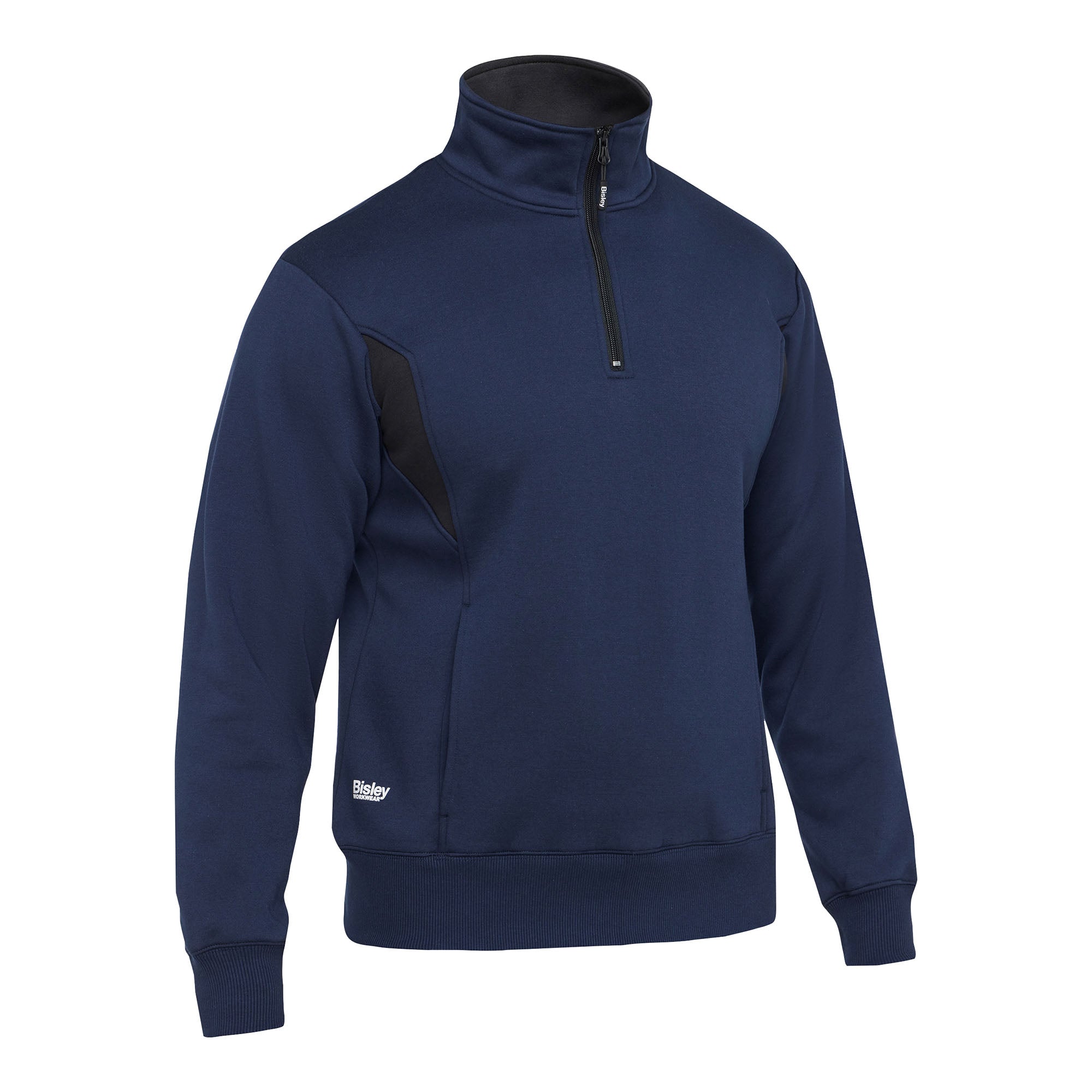 BISLEY Rawson Two-Tone Sweater blau Herren Frontansicht #farbe_blau