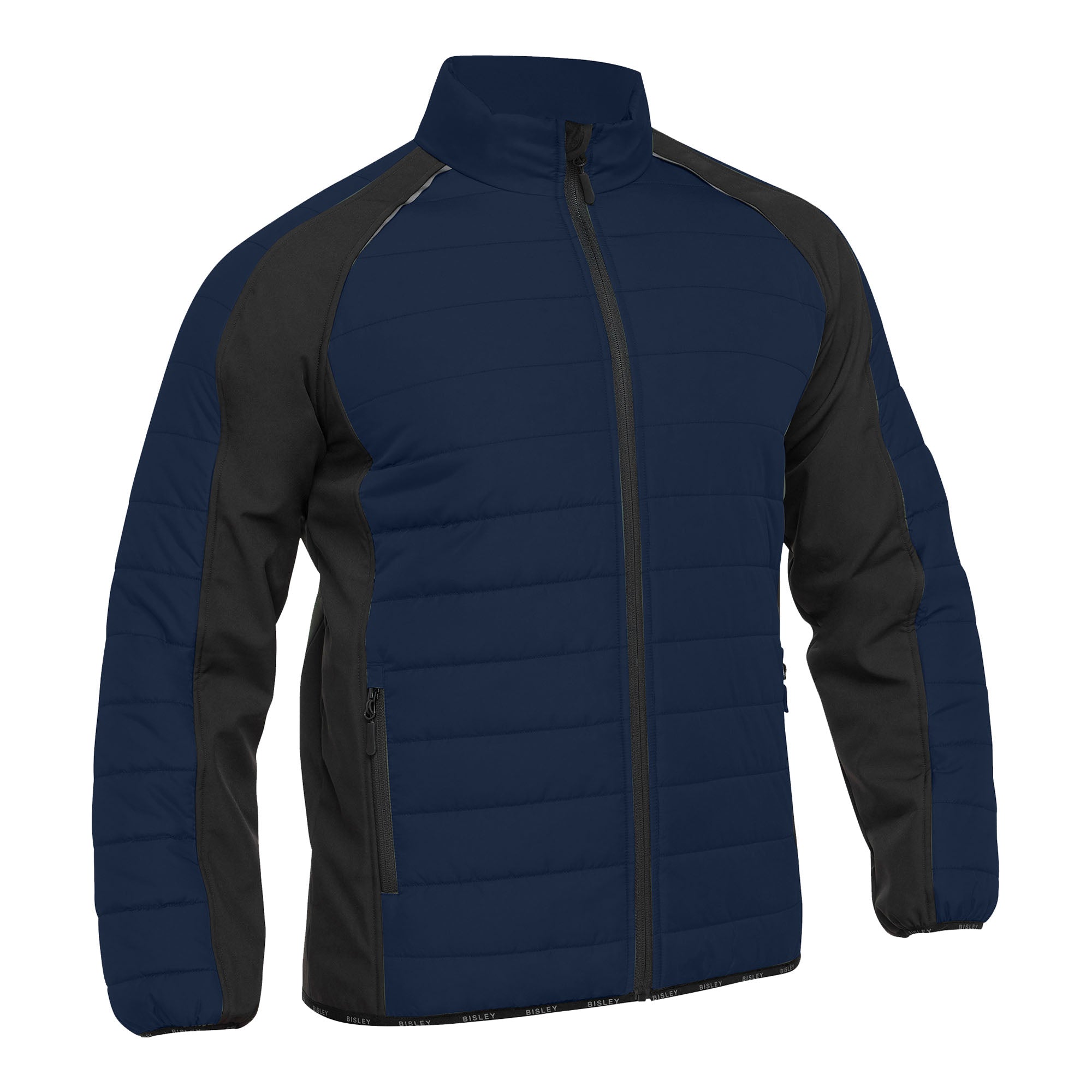 BISLEY Nares Softshelljacke blau Vorderansicht #farbe_blau