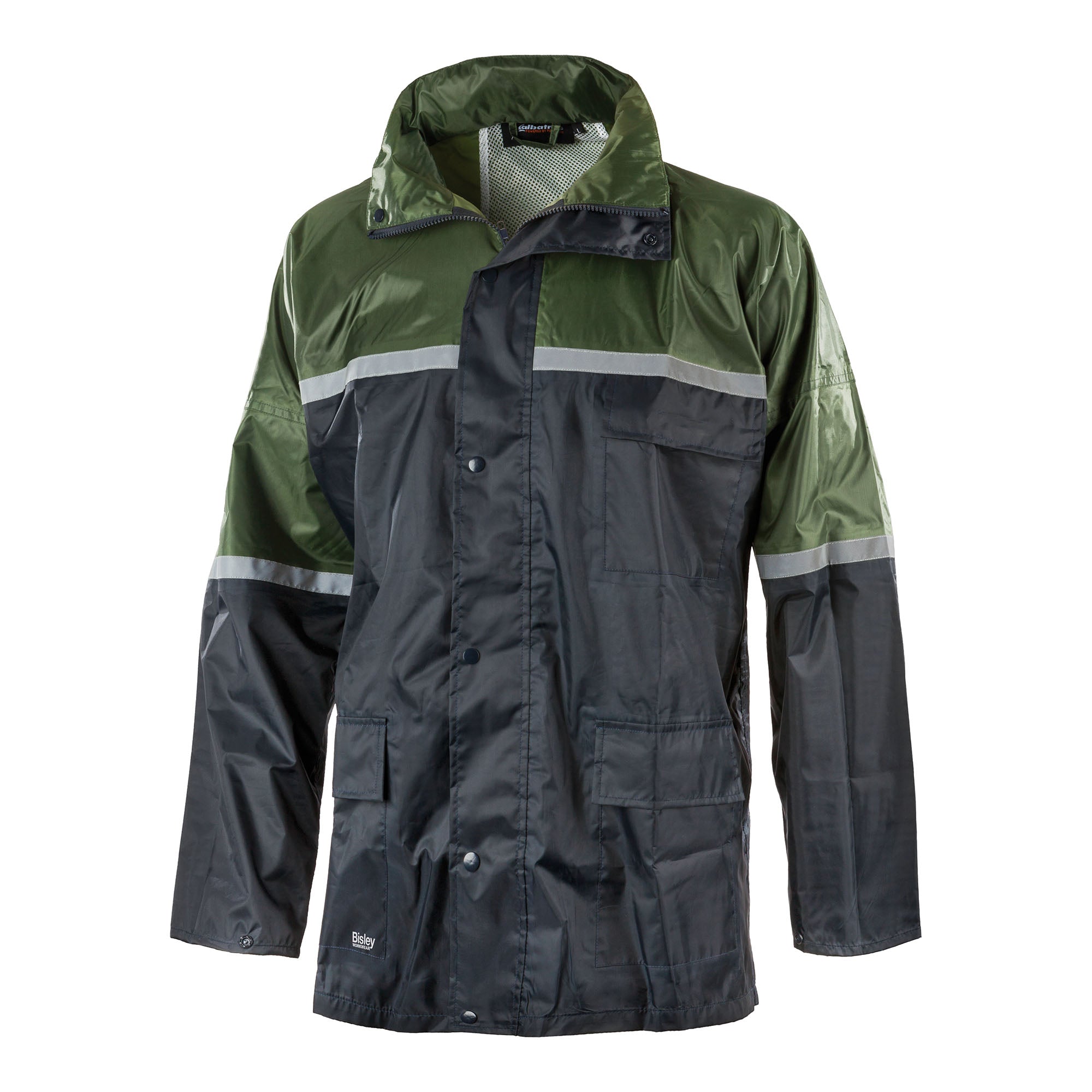 BISLEY Supercell Regenjacke blau Vorderansicht #farbe_blau