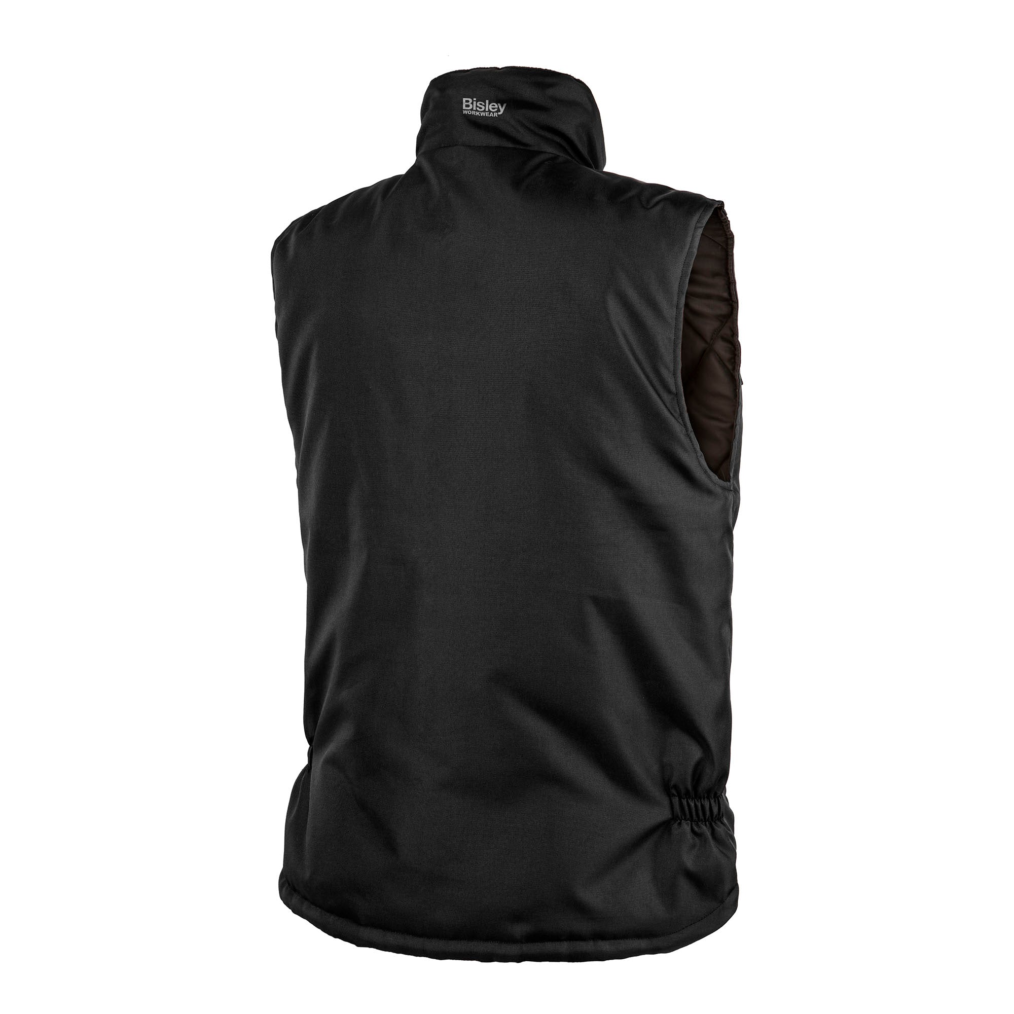 BISLEY HERTZ Arbeitsweste schwarz Herren Rückansicht #farbe_schwarz