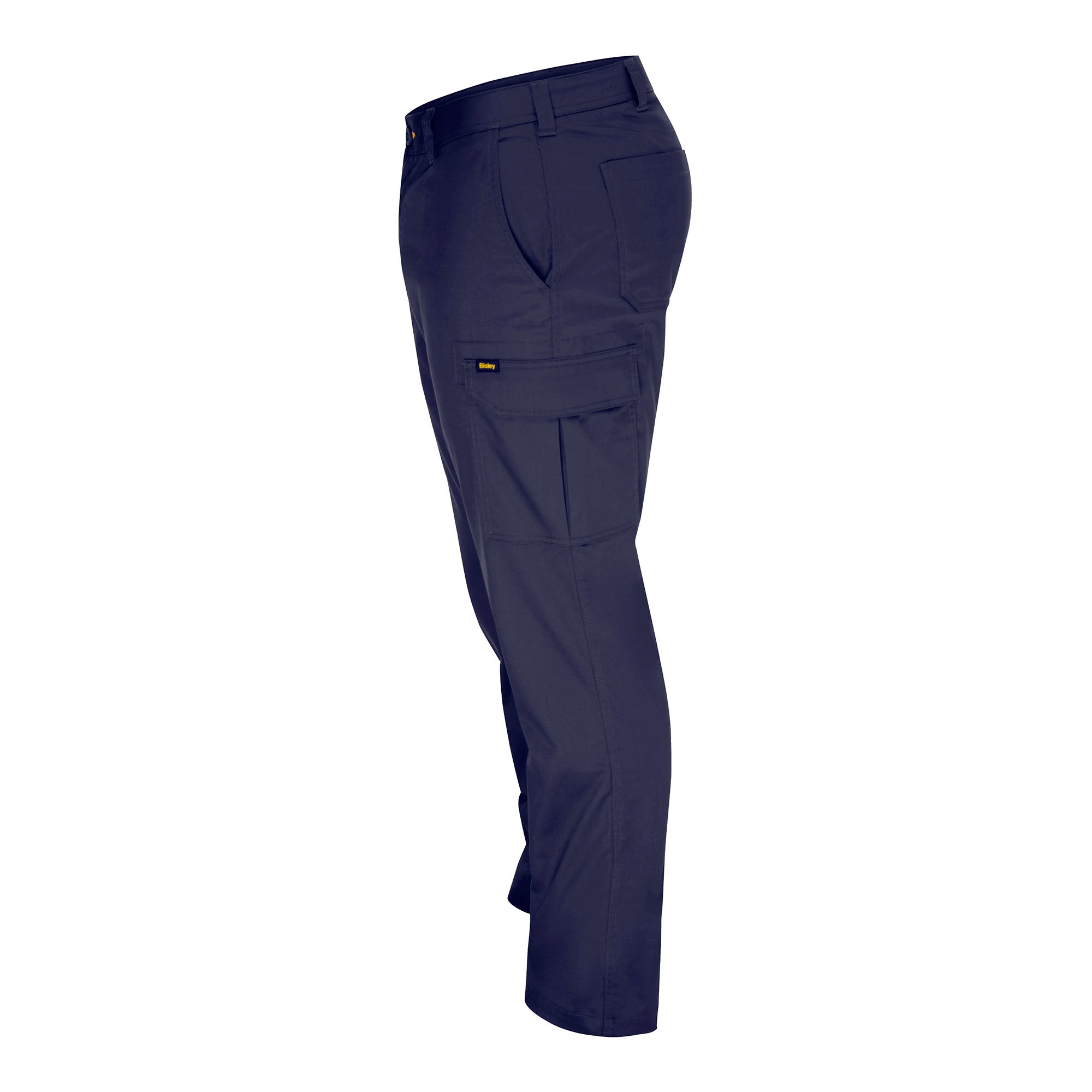 BISLEY Dekkson Mech Arbeitshose blau Seitenansicht links