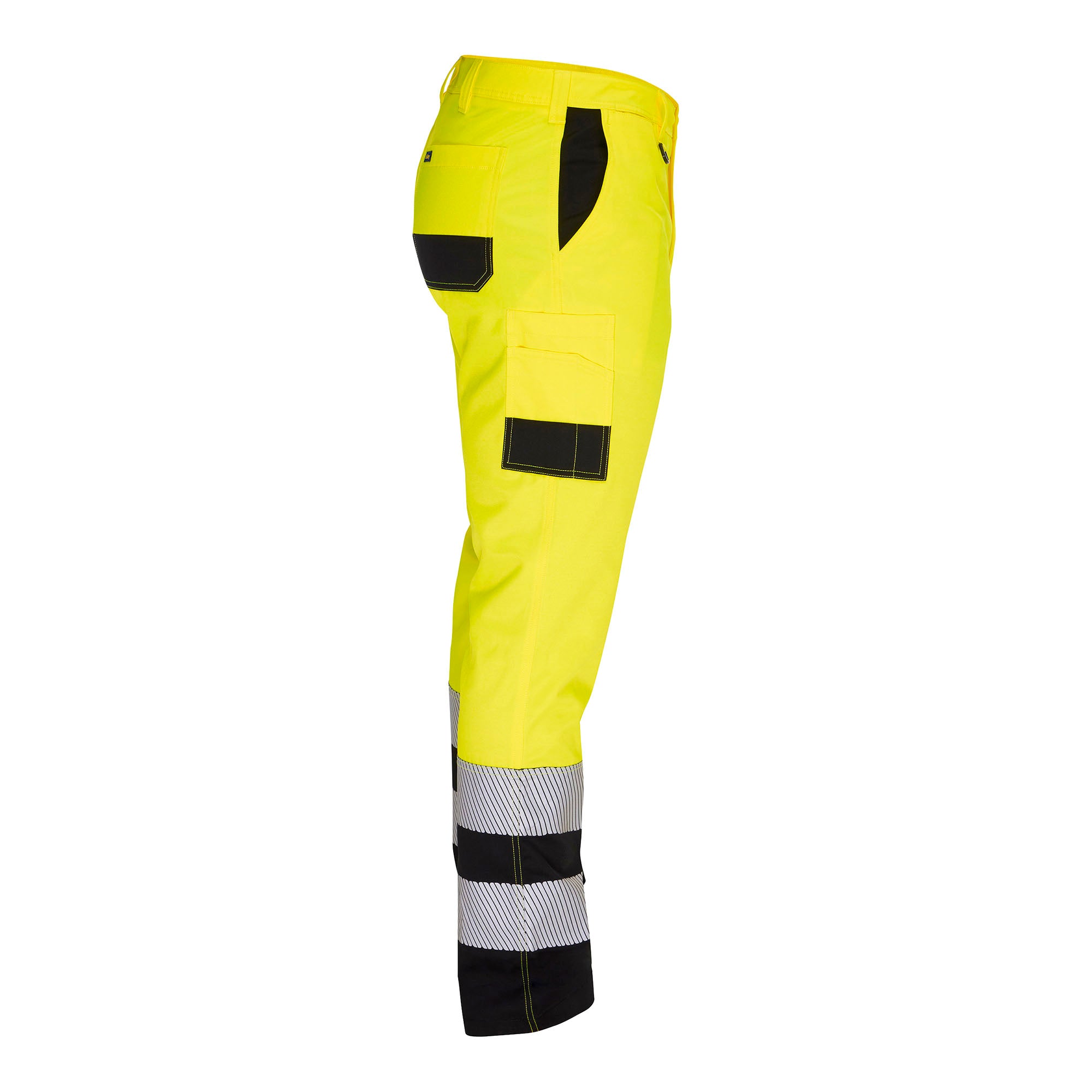 BISLEY STRAVEN TWO-TONE TRS HI VIS Bundhose gelb Herren Seitenansicht rechts #farbe_gelb