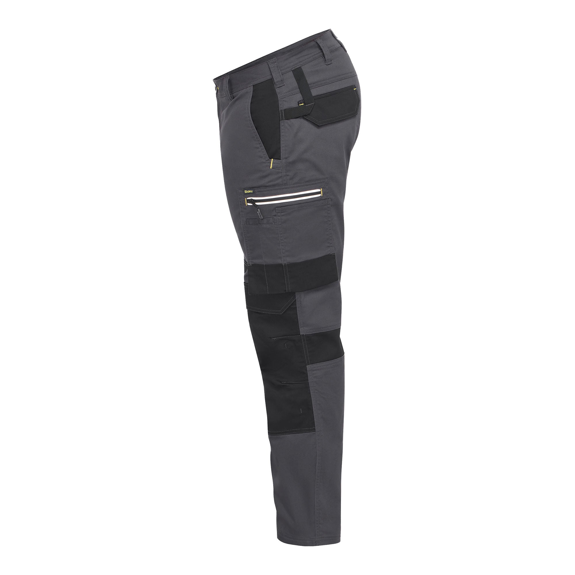 BISLEY Oliver Two-Tone Trs Arbeitshose grau Seitenansicht Links #farbe_grau